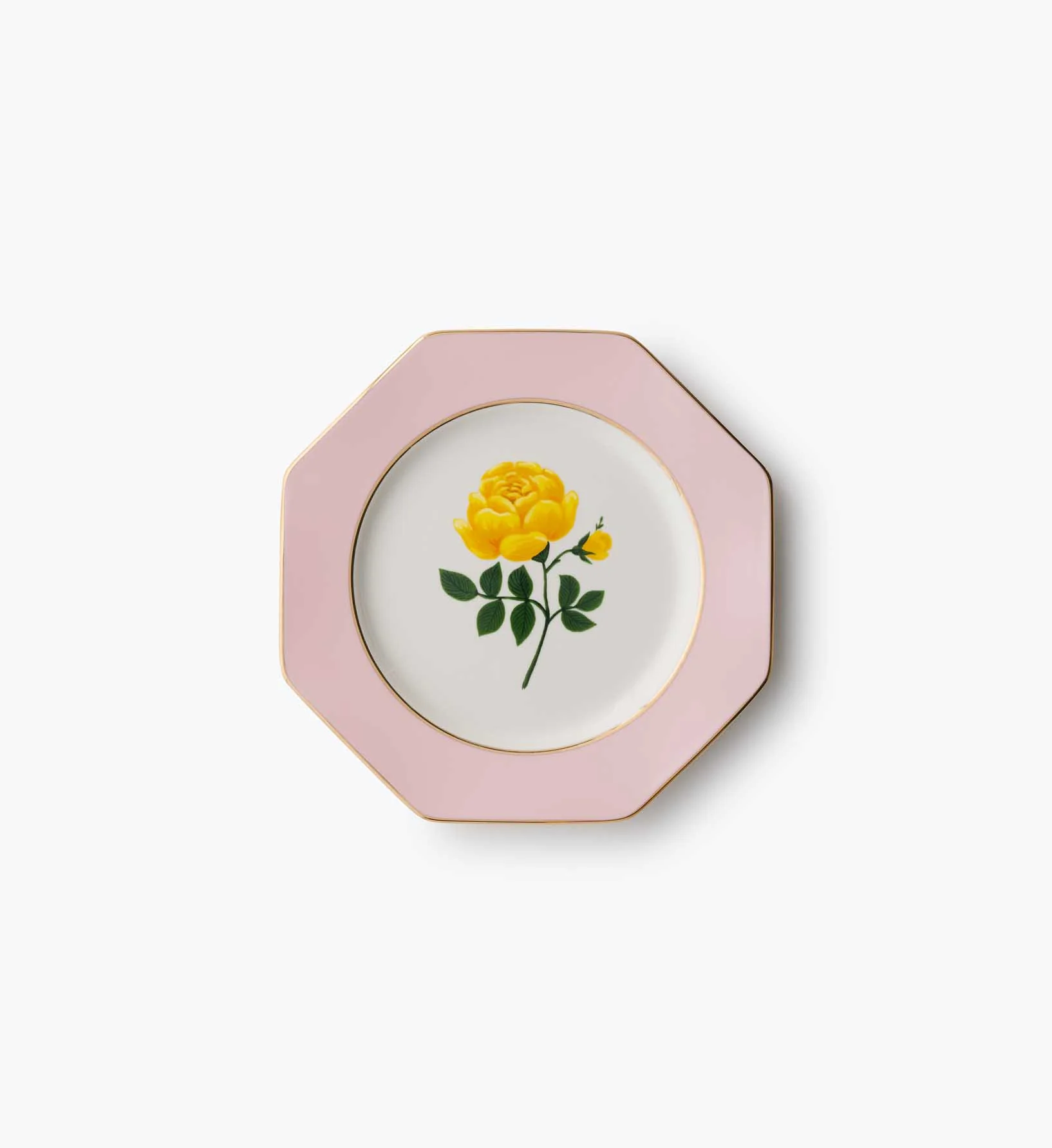Porcelain Dessert Plate Set - Roses - Image 11