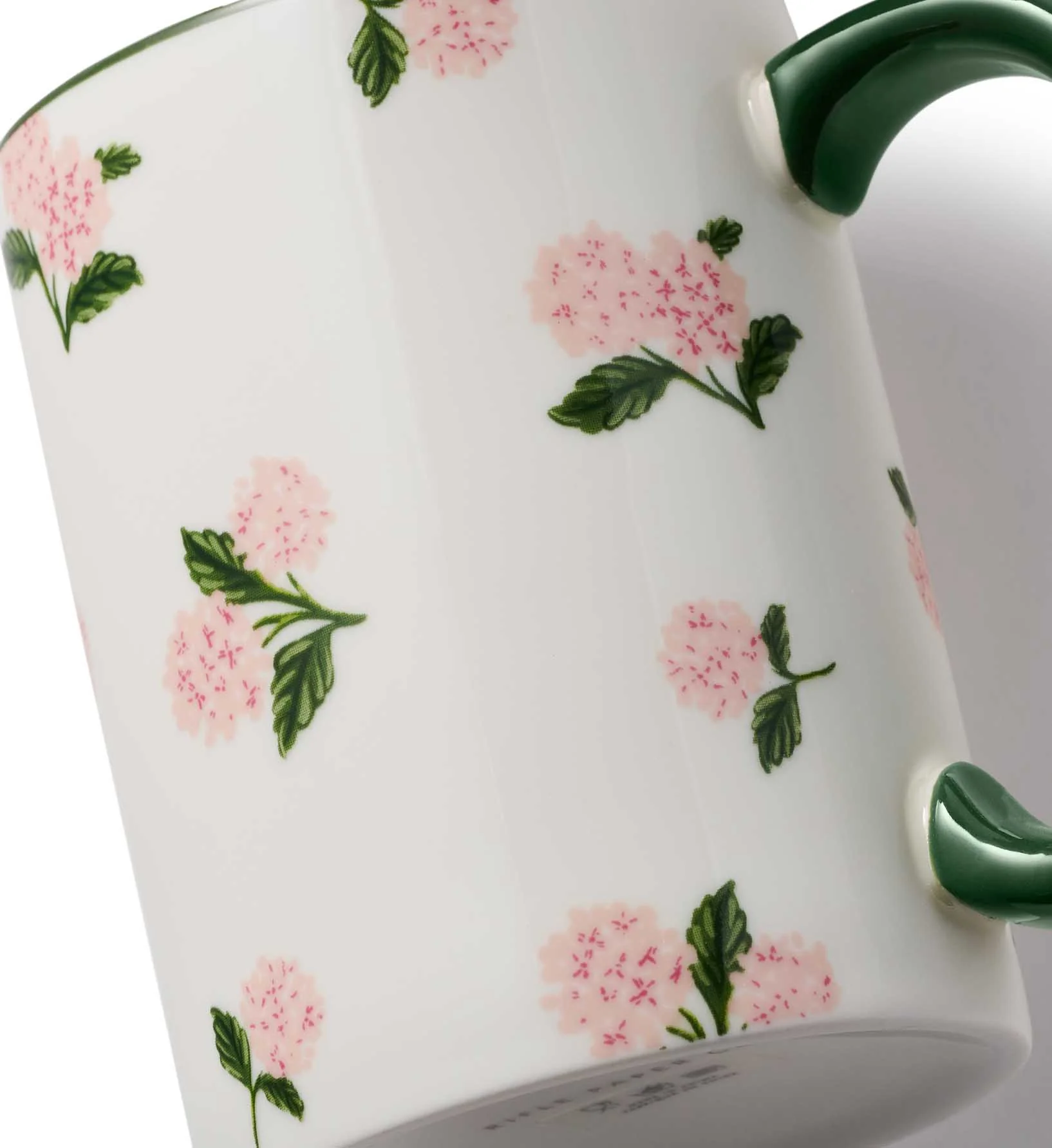 Porcelain Mug - Pink Hydrangea - Image 3