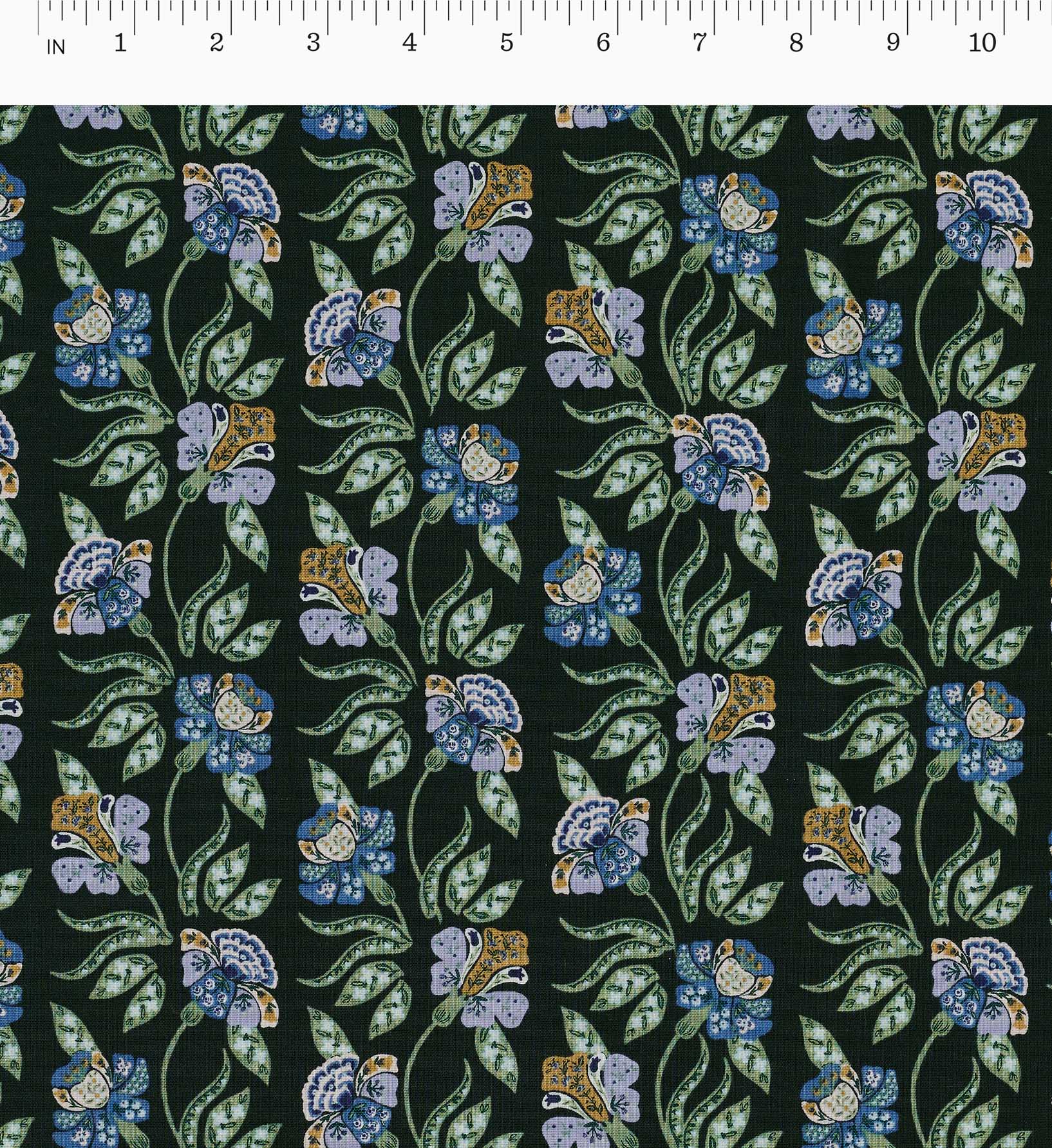 Posy Cotton Fabric - Hunter - Image 2