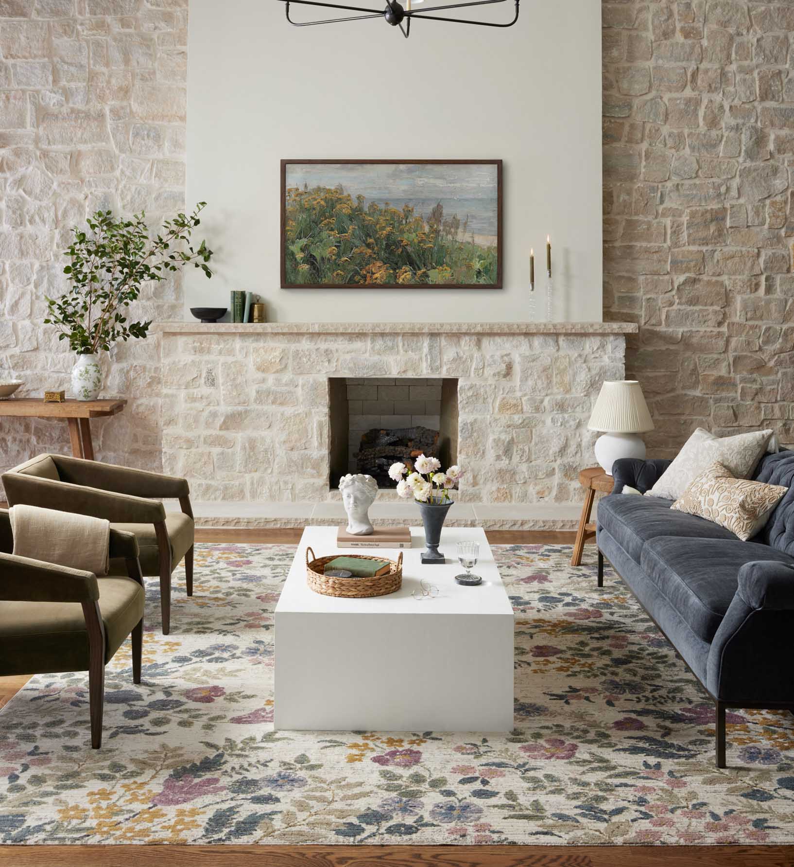Provence Abbey Power-Loomed Rug - Ivory - Image 2