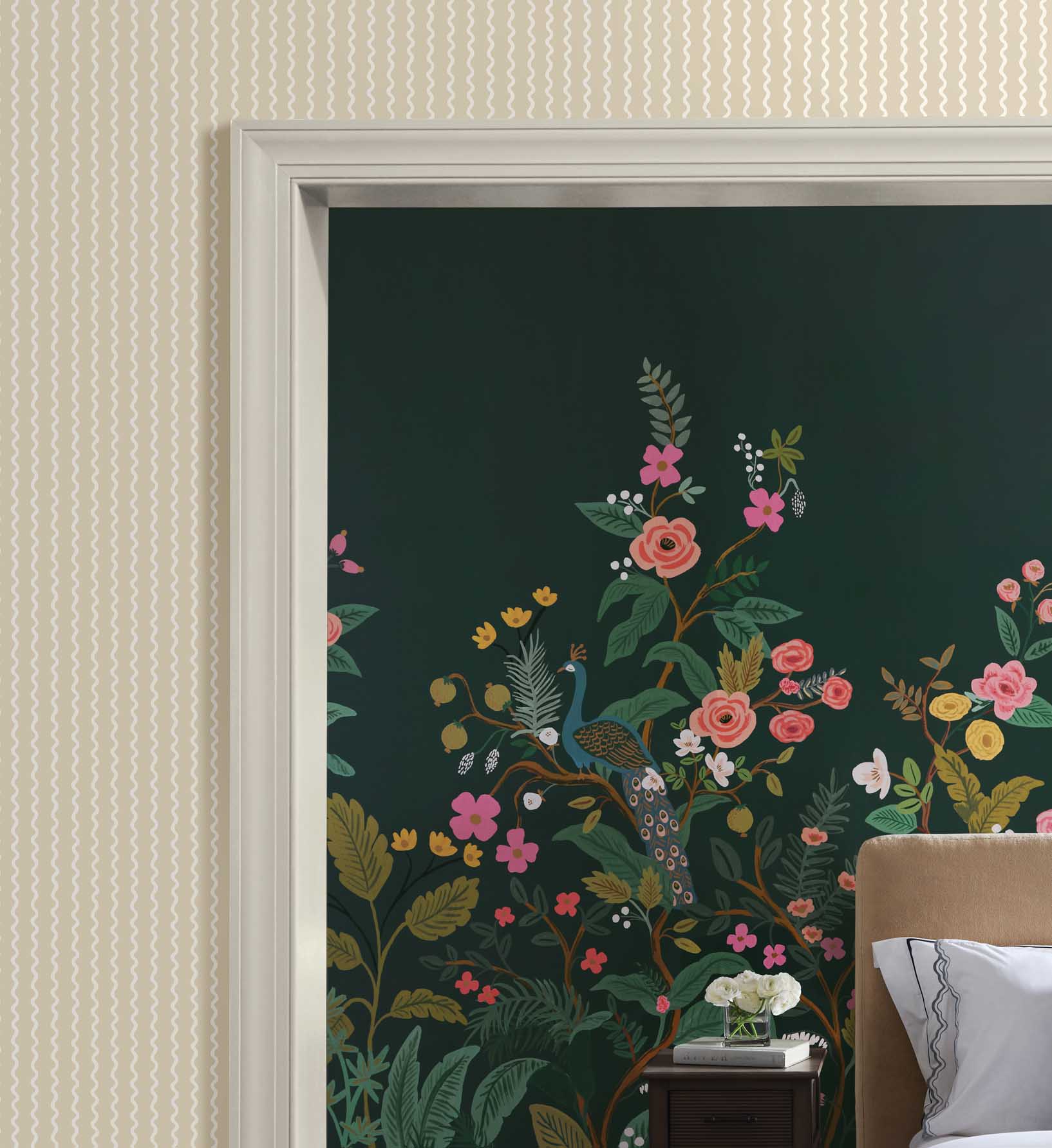 Rickrack Wallpaper - Linen - Image 2