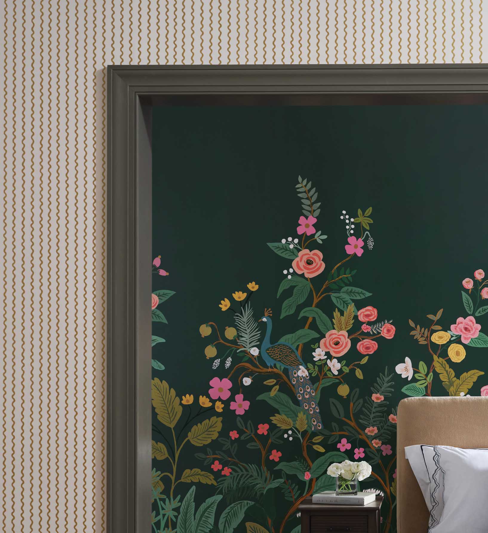 Rickrack Wallpaper - Metallic Gold - Image 2