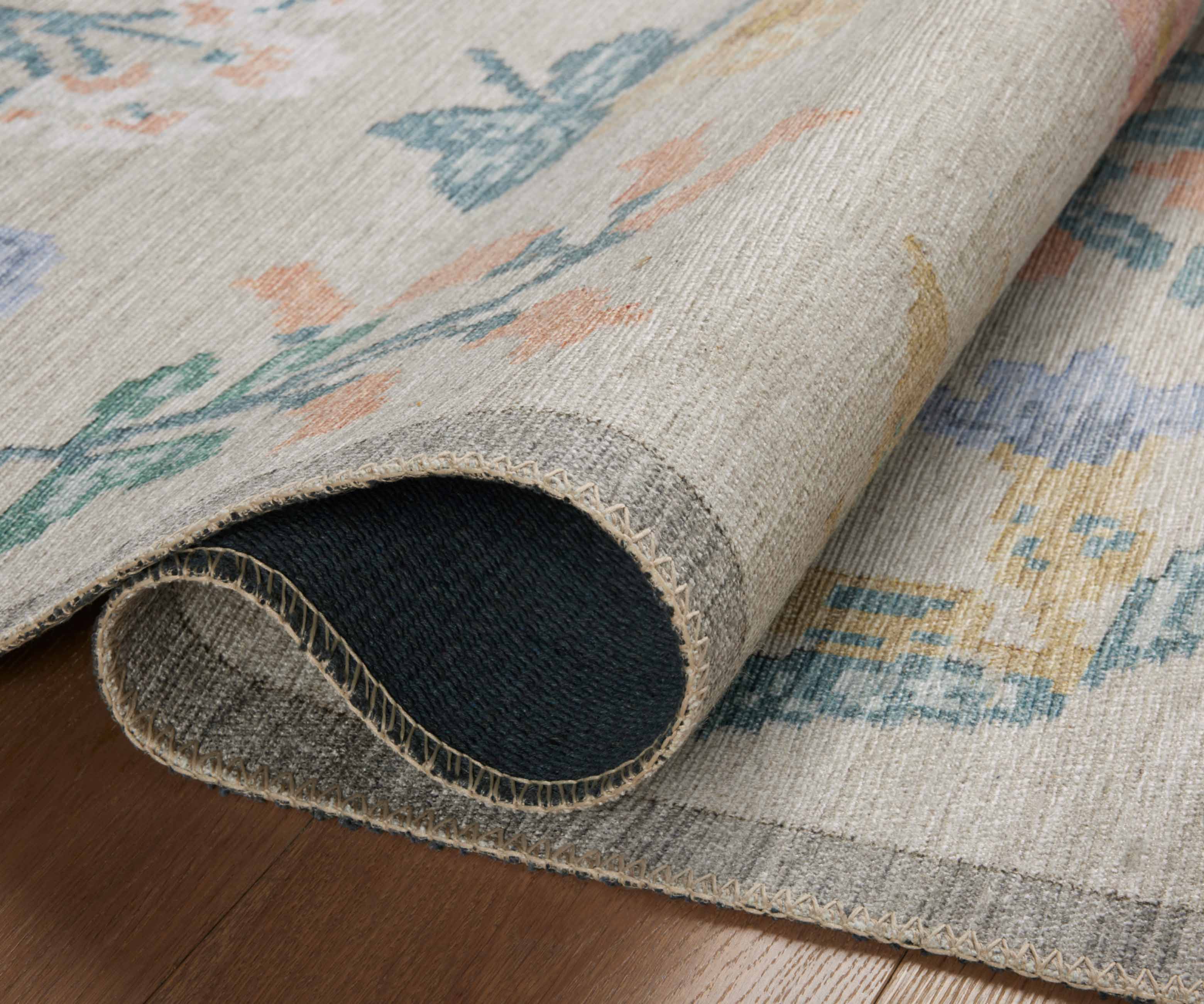 Rosa Hawthorne Power Loomed Rug - Cream - Image 3