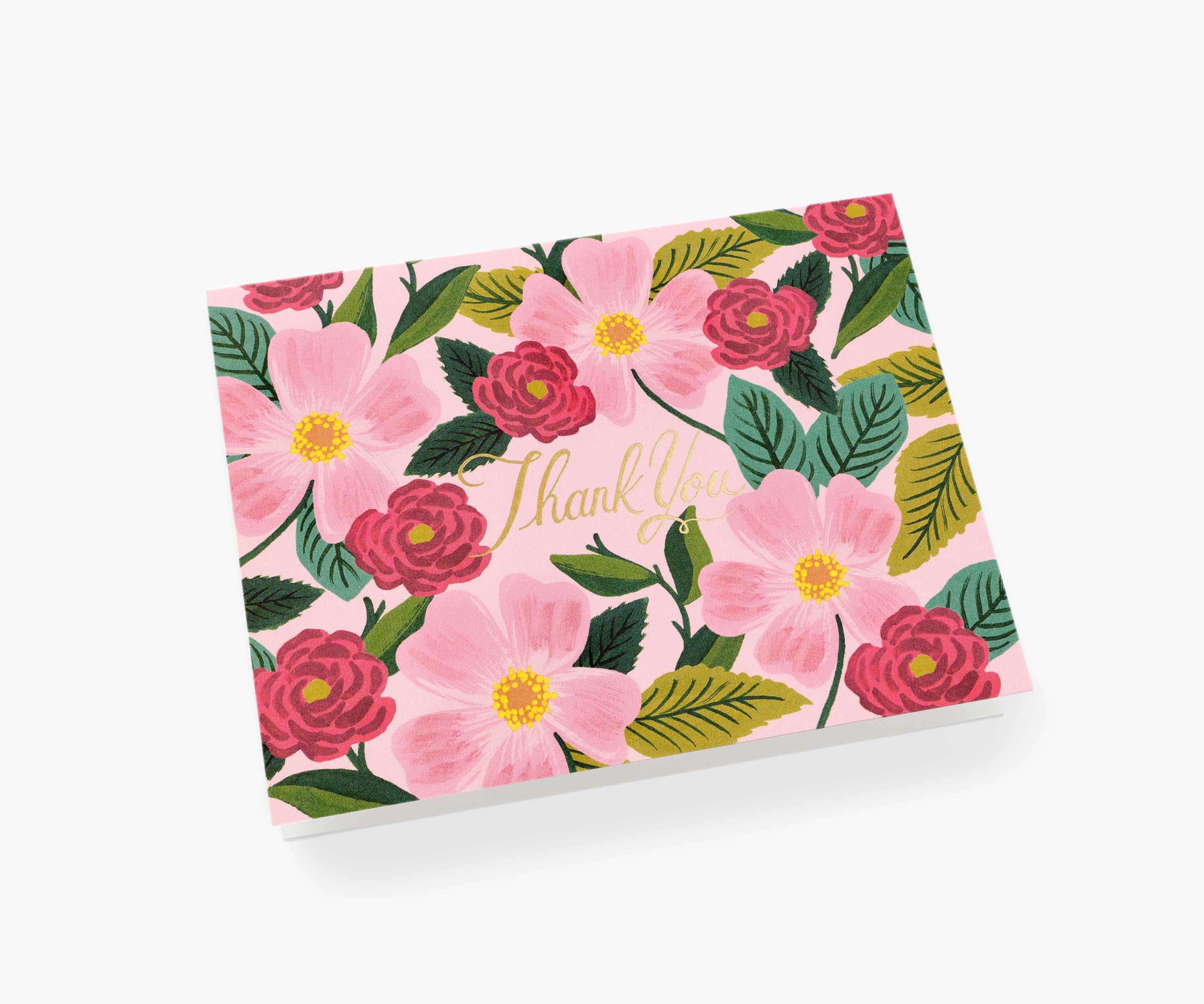 Rose Garden Thank You Card - Single Card - Image 2