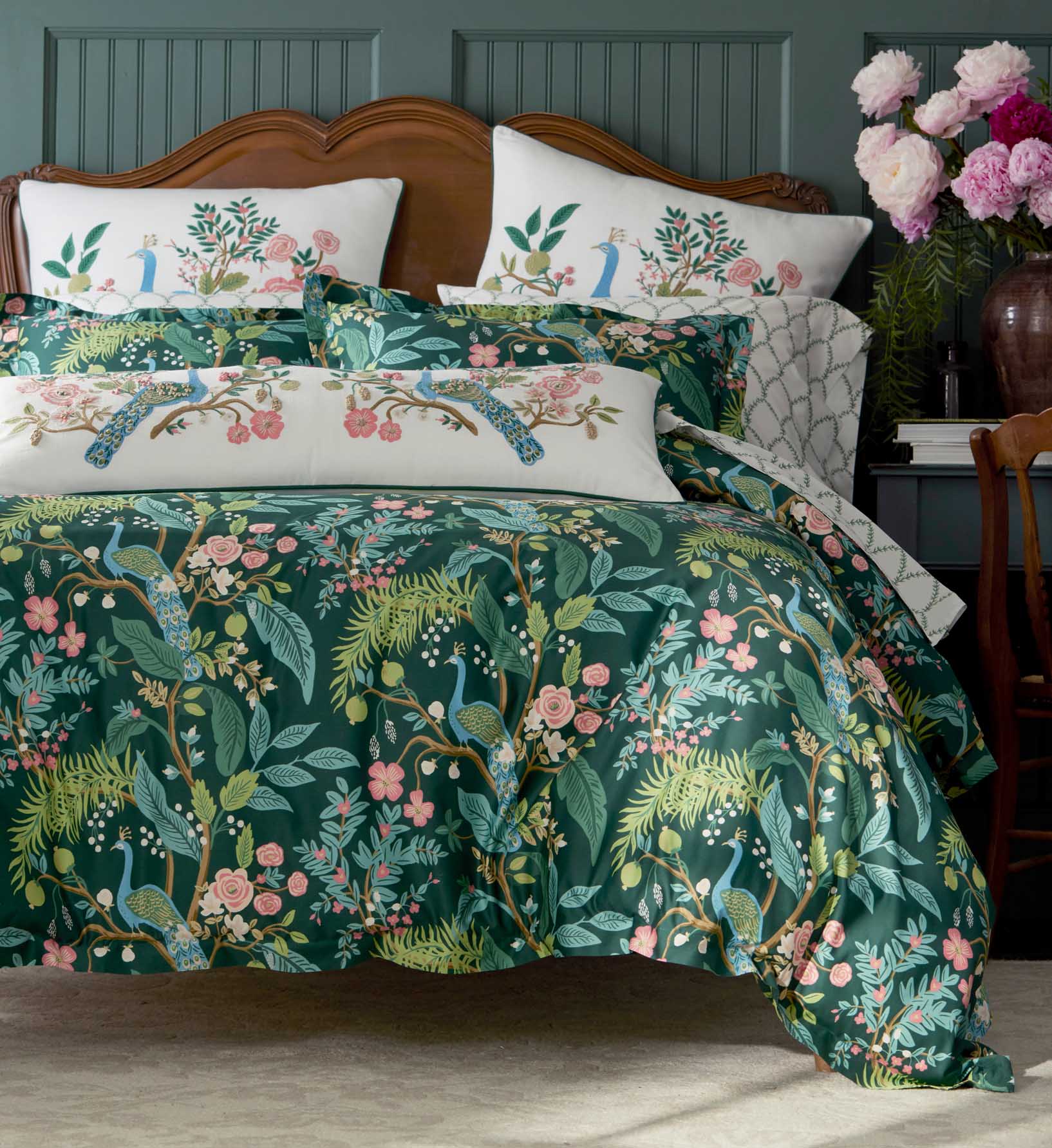 Sateen Comforter - Peacock Emerald - Image 2