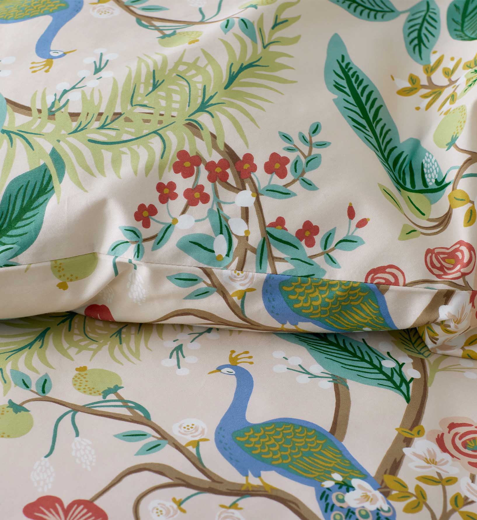 Sateen Duvet Cover - Peacock Blush - Image 5
