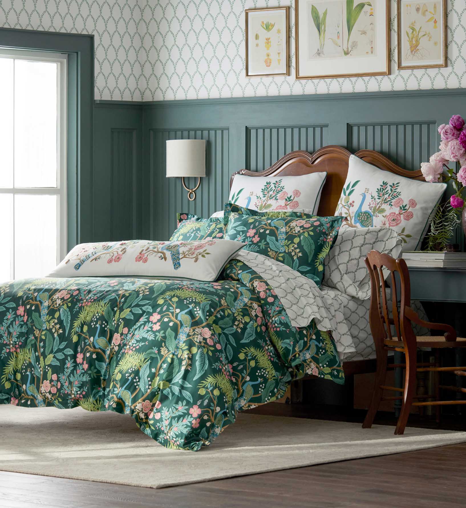 Sateen Duvet Cover - Peacock Emerald - Image 3
