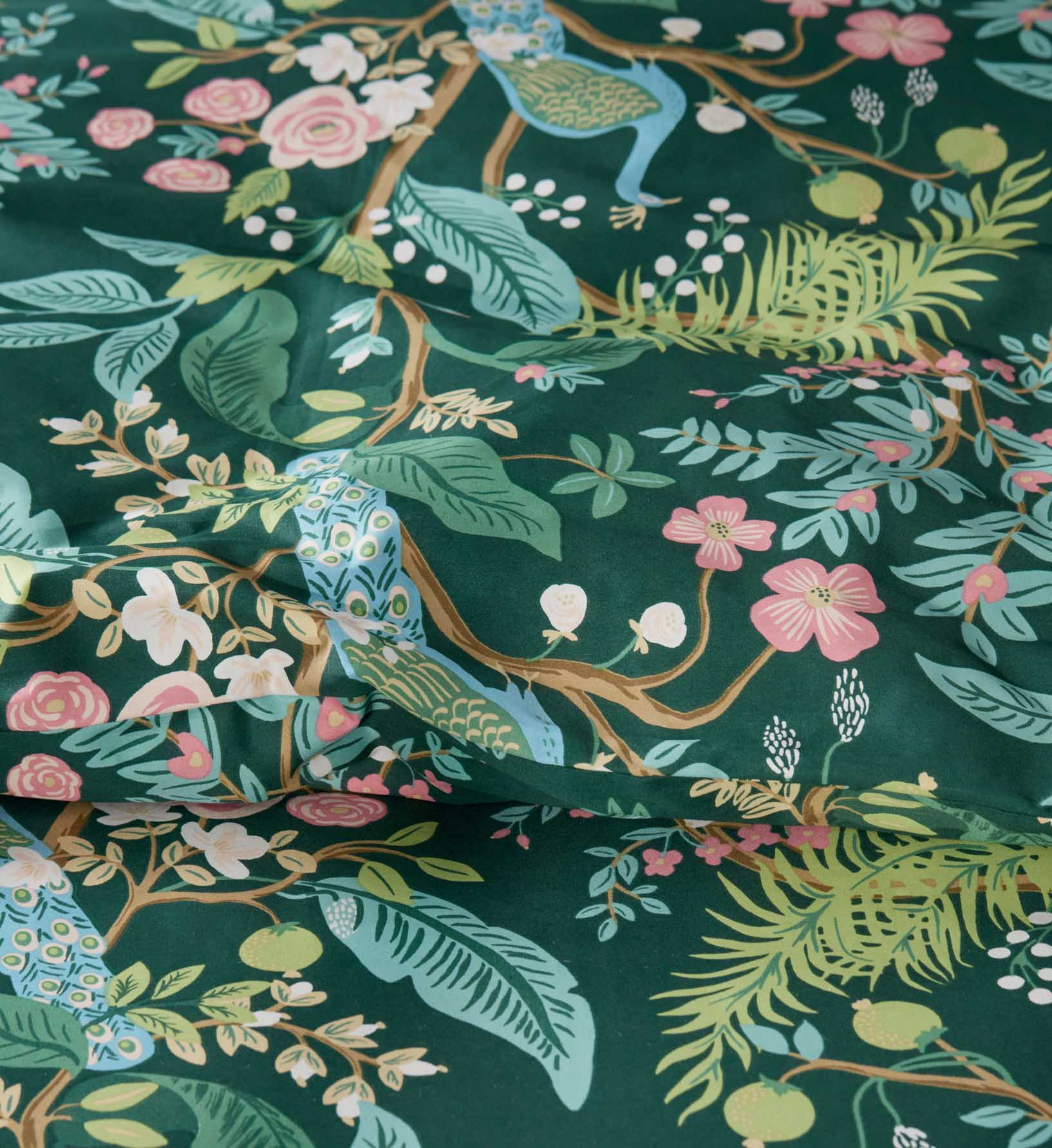 Sateen Duvet Cover - Peacock Emerald - Image 5