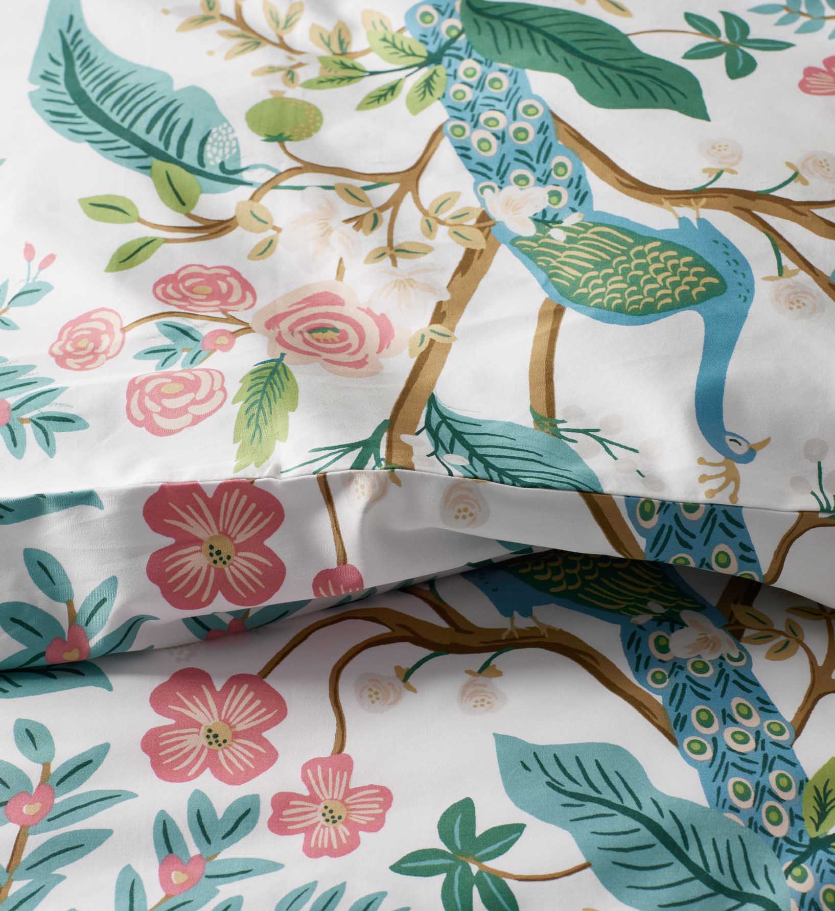 Sateen Comforter - Peacock White - Image 5