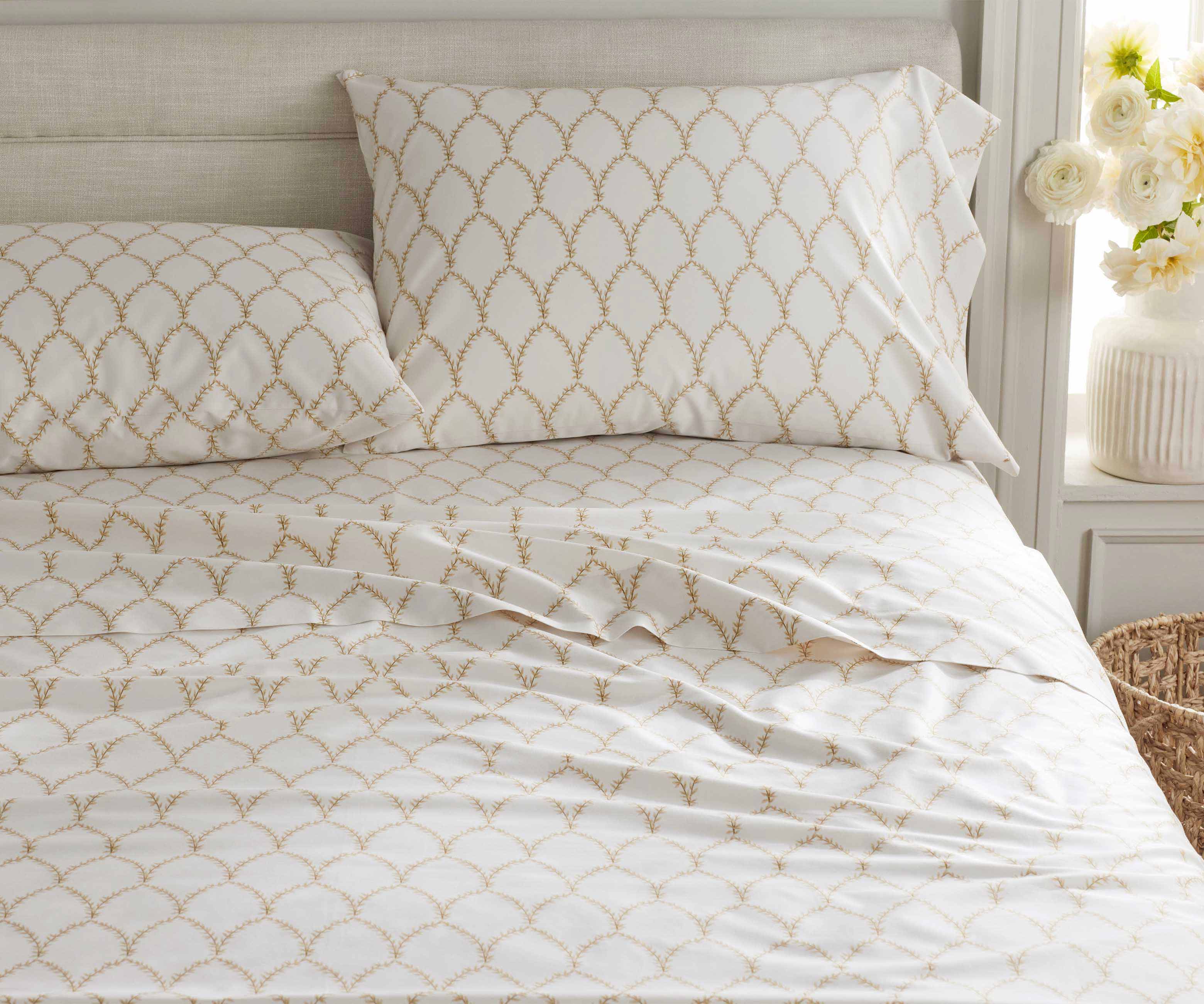 Sateen Flat Sheet - Laurel Metallic Gold - Image 6