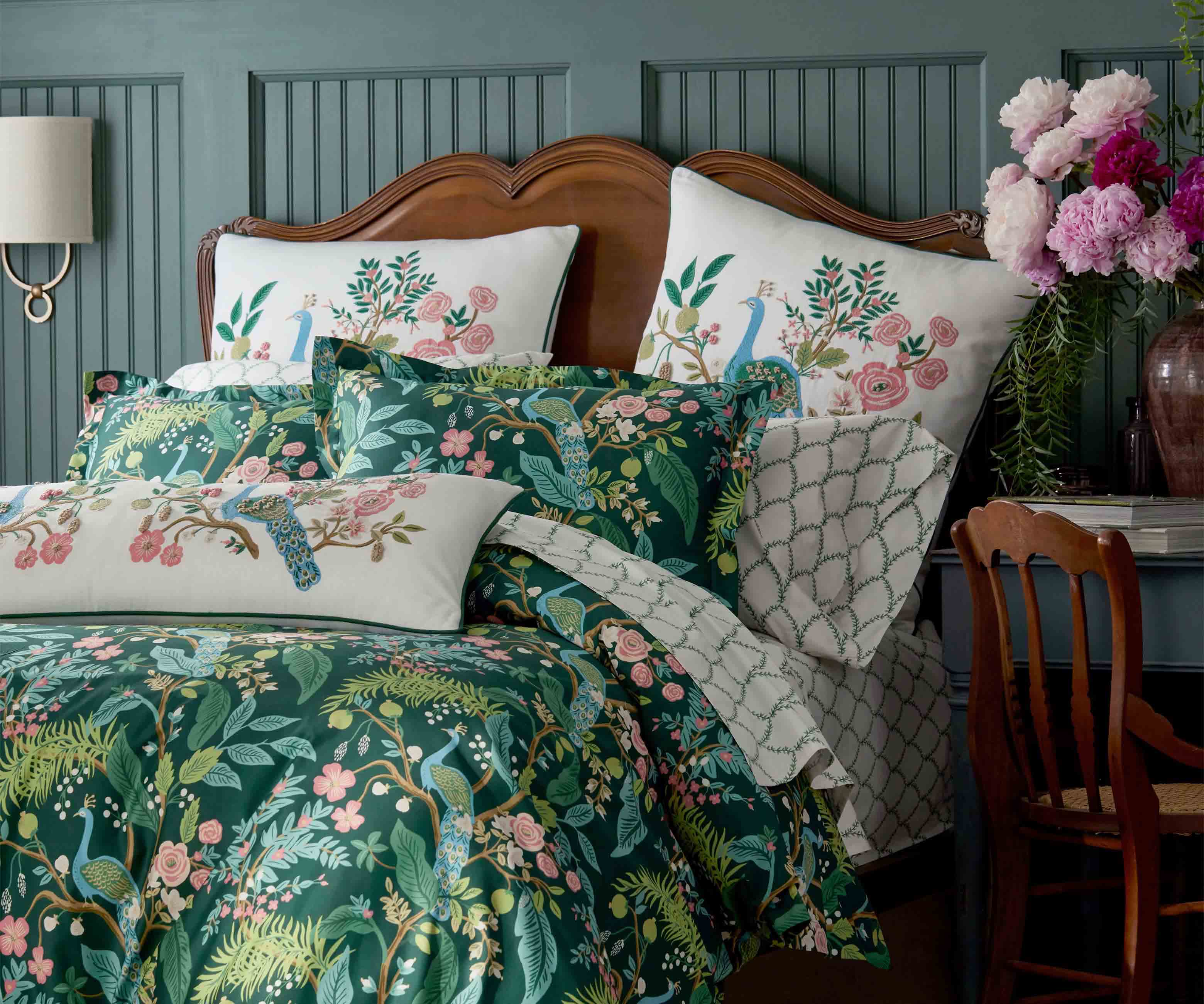 Sateen Sham - Peacock Emerald - Image 3