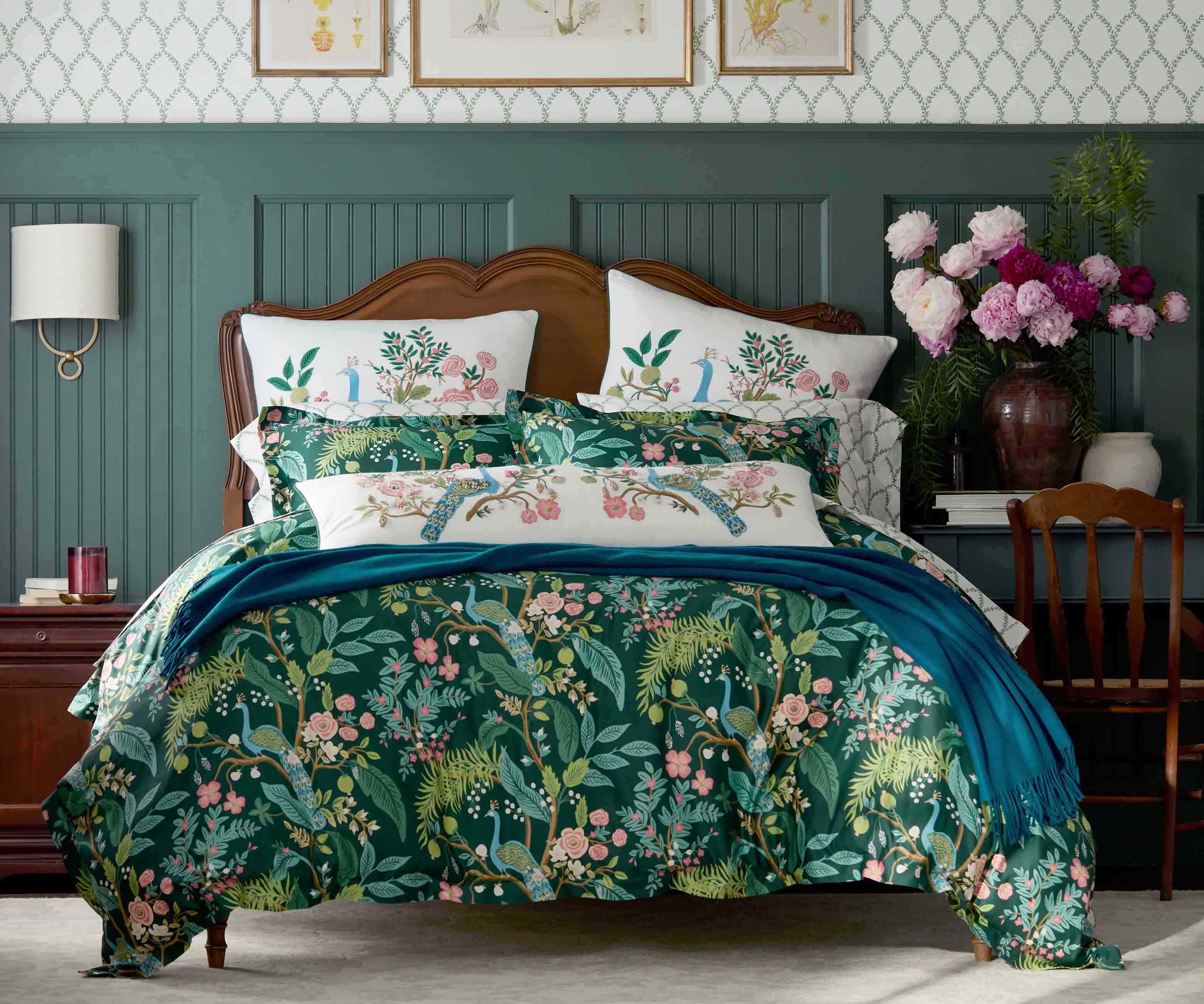 Sateen Sham - Peacock Emerald - Image 4