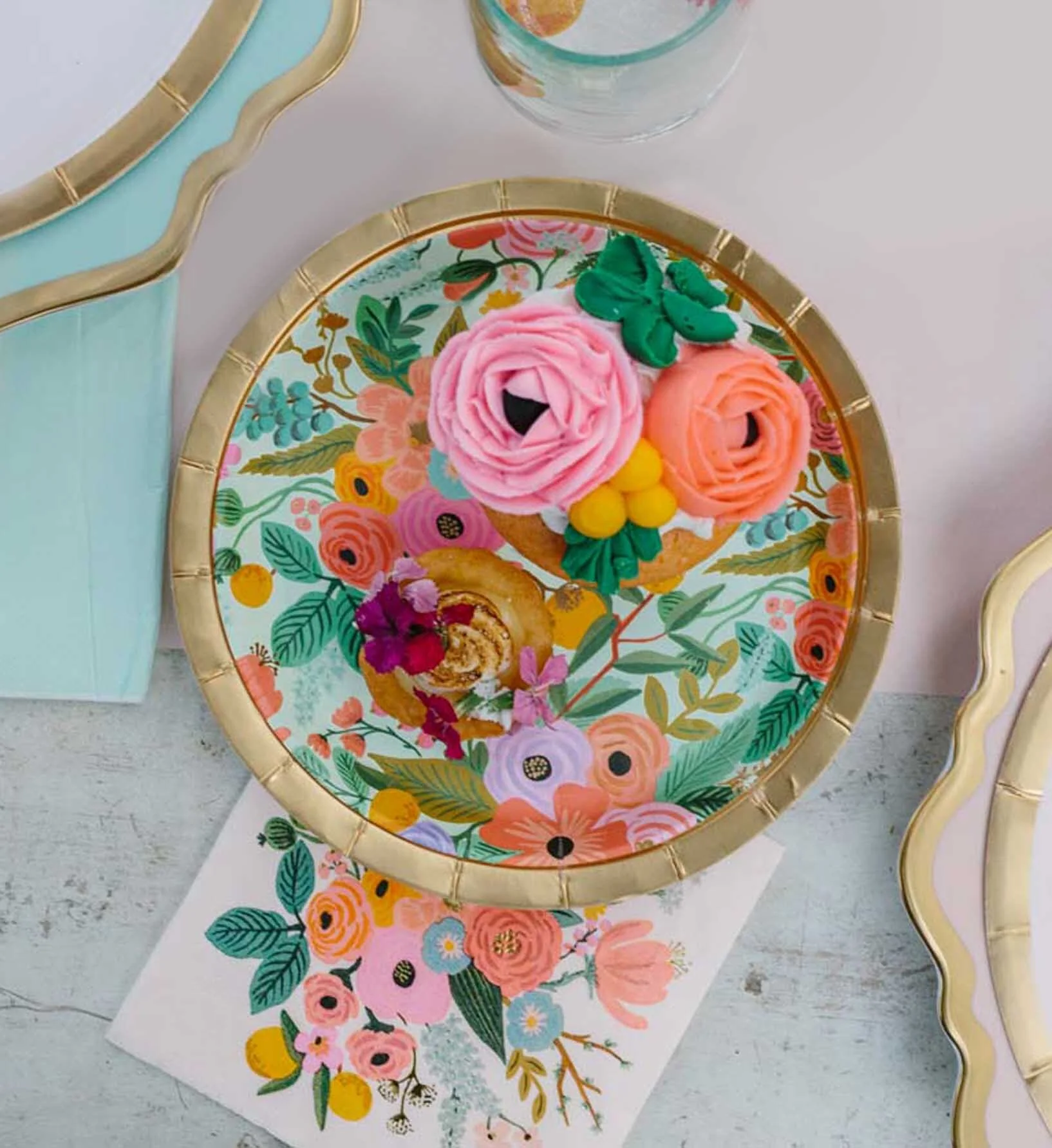 Small Paper Plates - Garden Party - Image 2