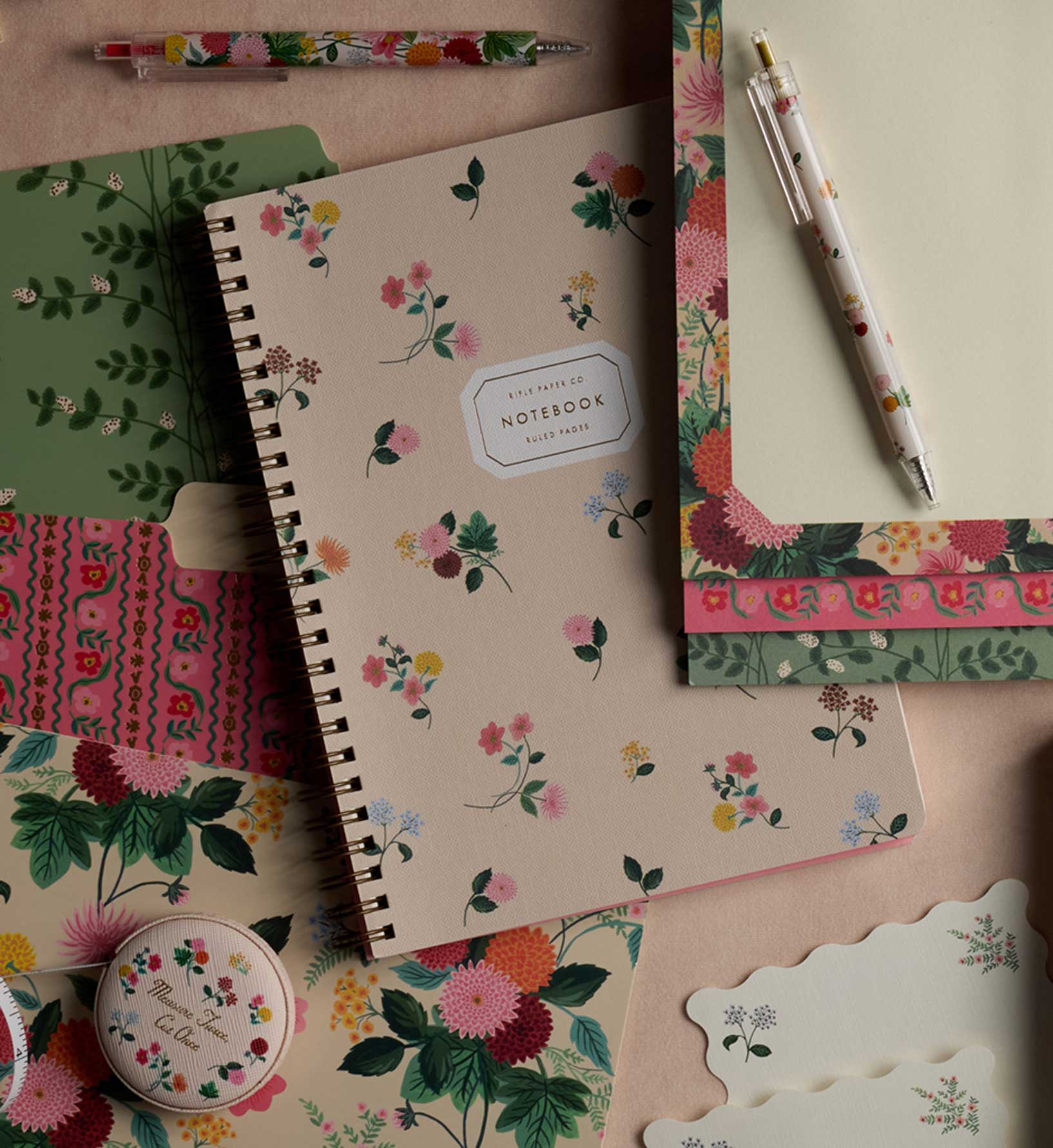 Spiral Notebook - Ditsy Dahlia - Image 2