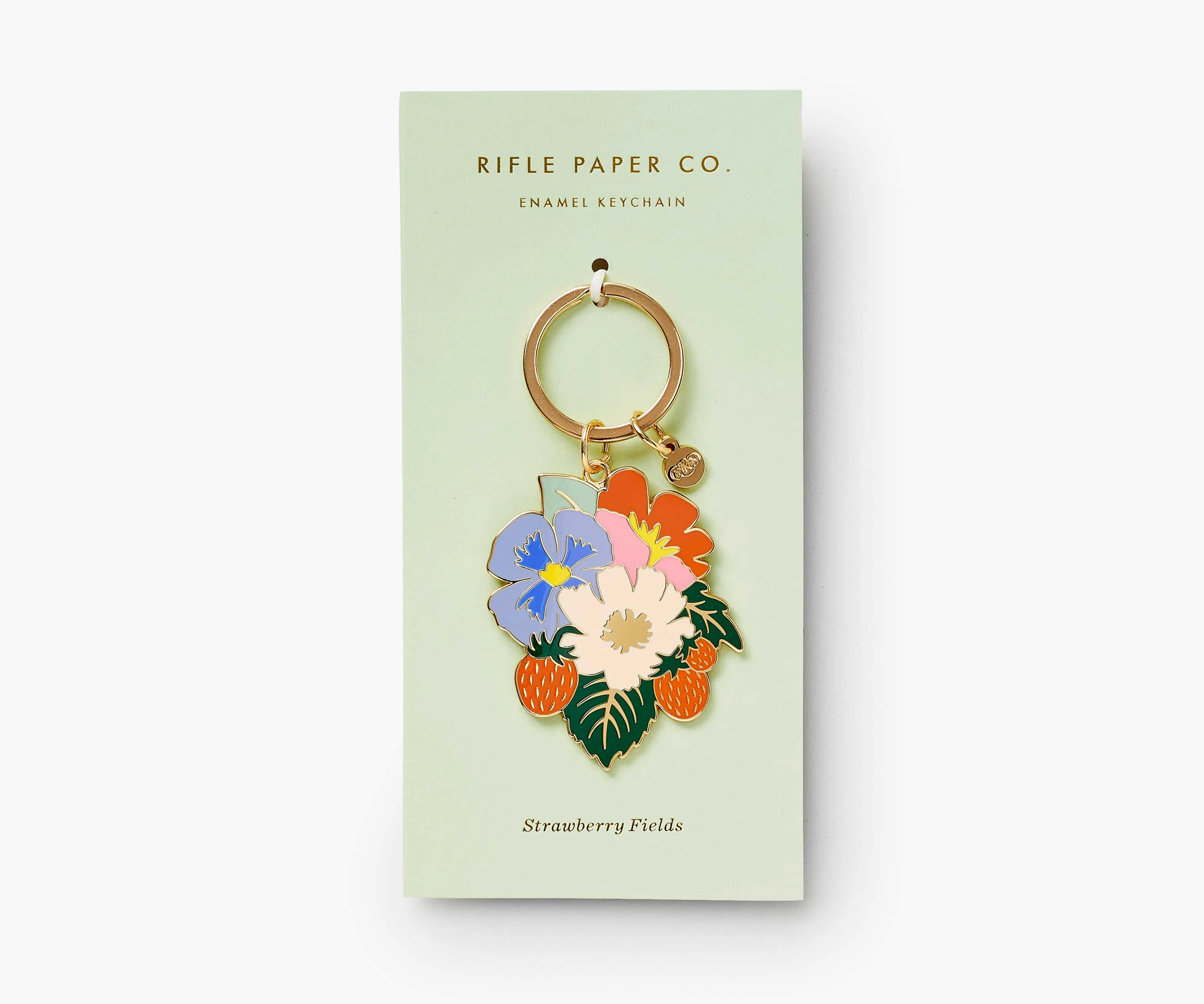 Enamel Keychain - Strawberry Fields - Image 2