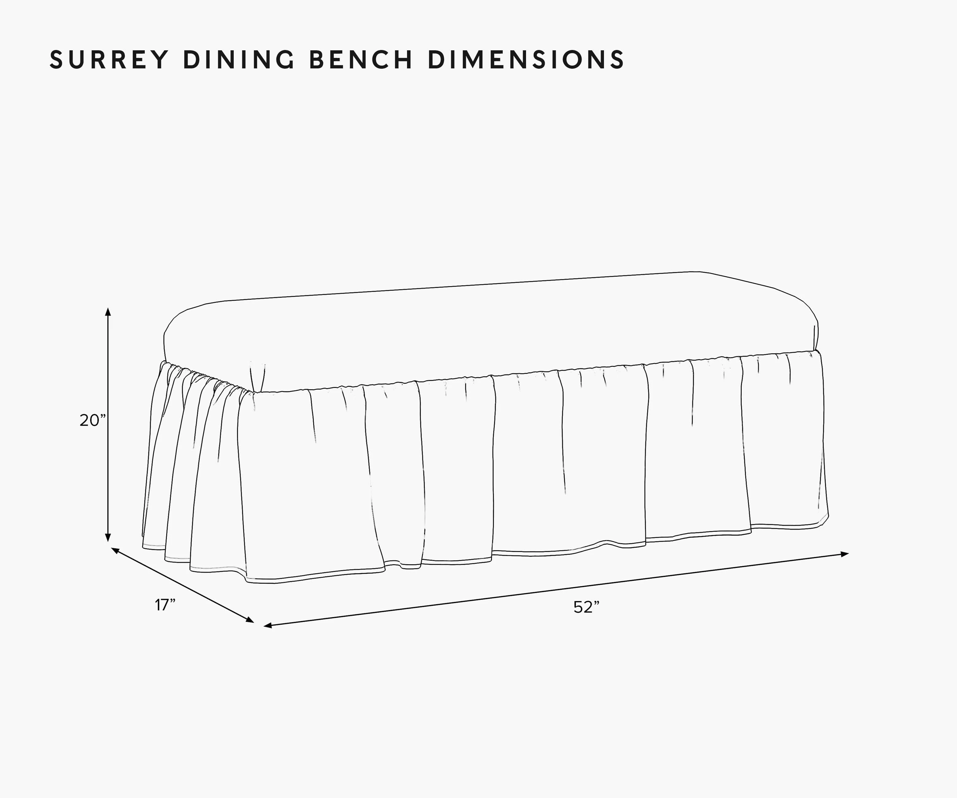 Surrey Dining Bench - Aviary - Image 5