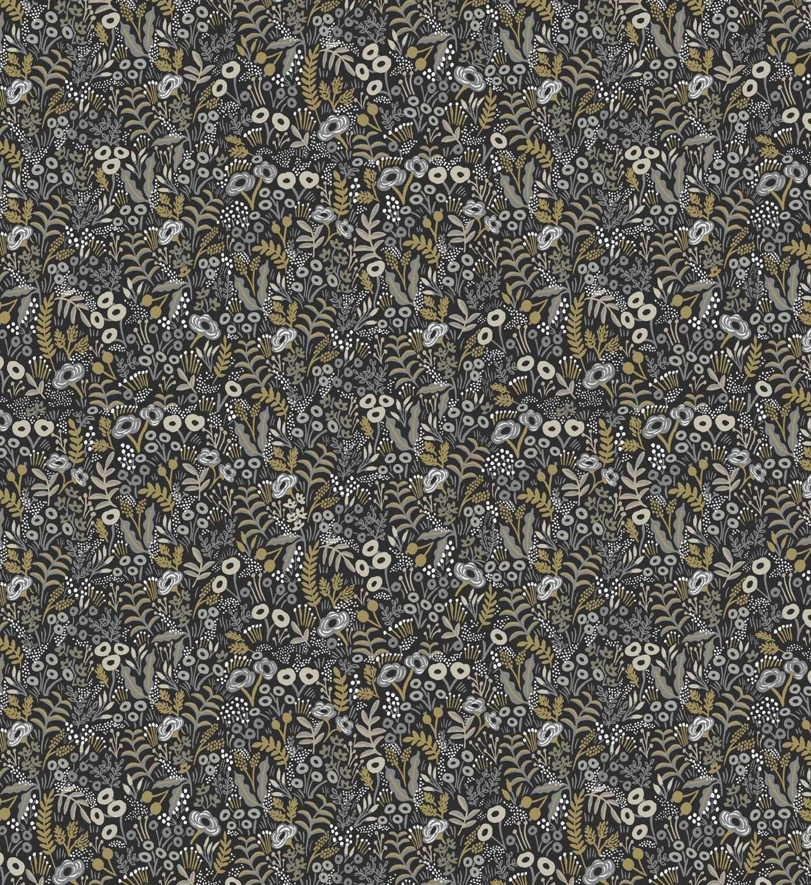 Tapestry Wallpaper - Black Linen - Image 3