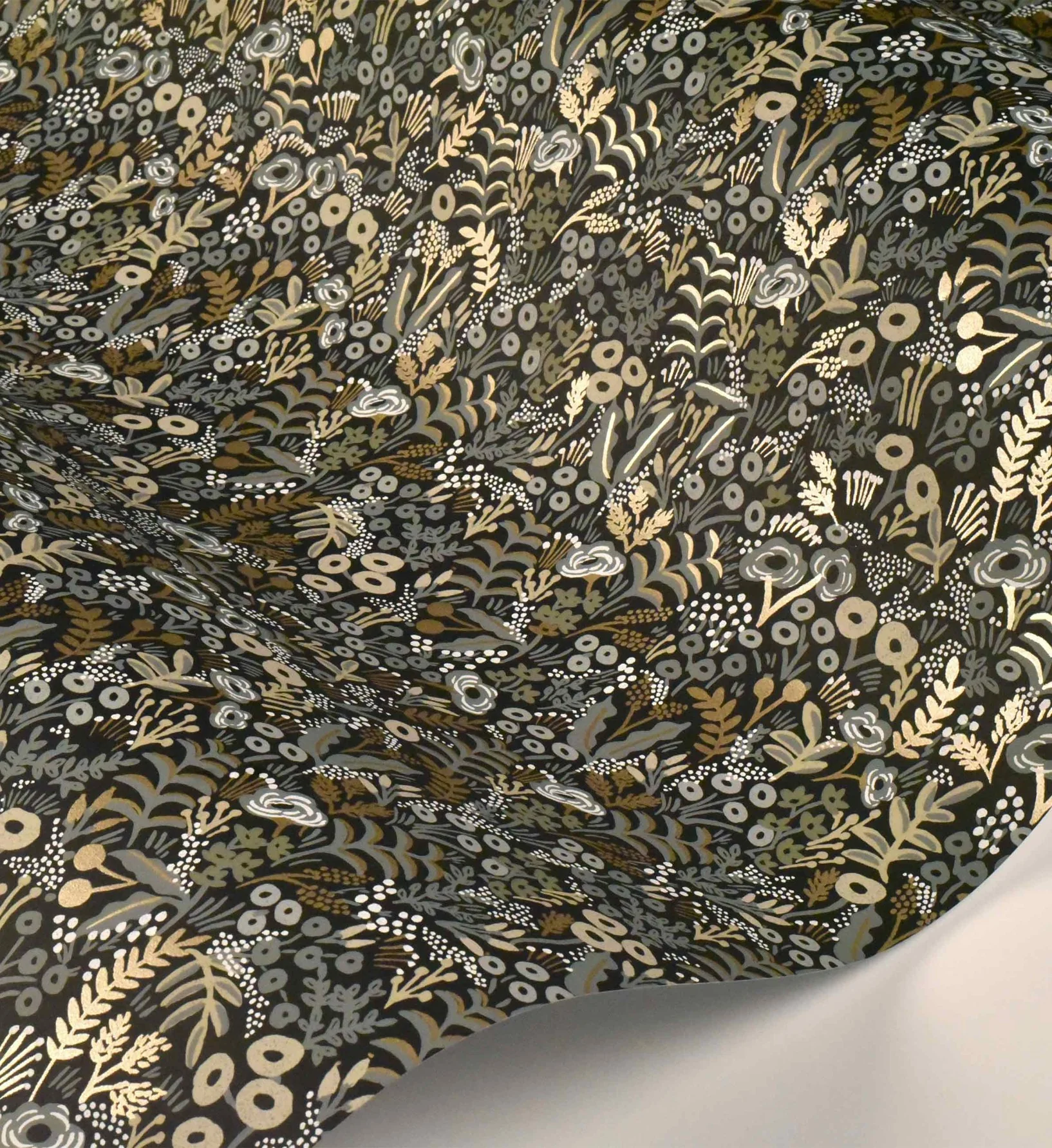Tapestry Wallpaper - Black Linen - Image 4