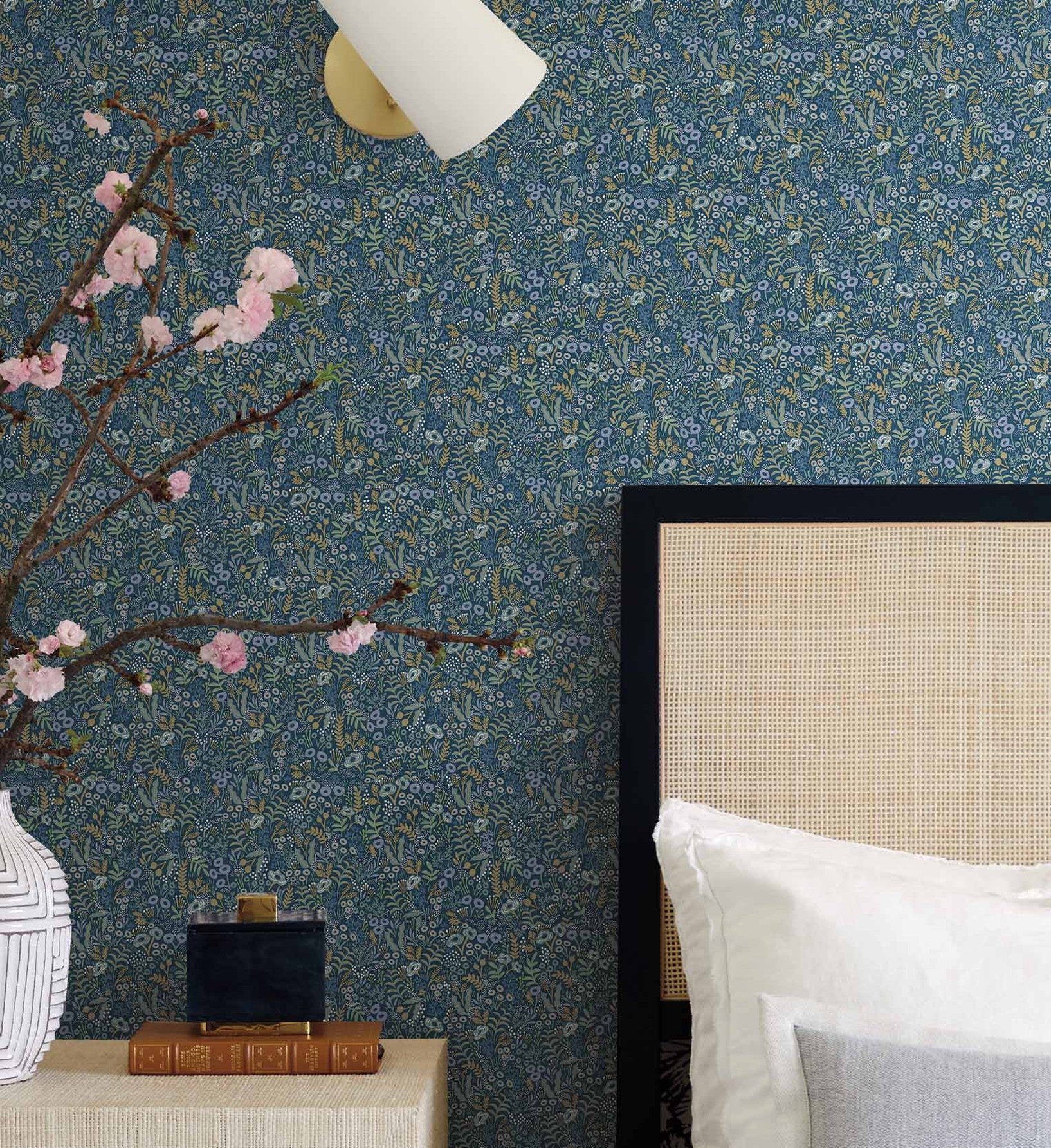 Tapestry Wallpaper - Indigo - Image 2