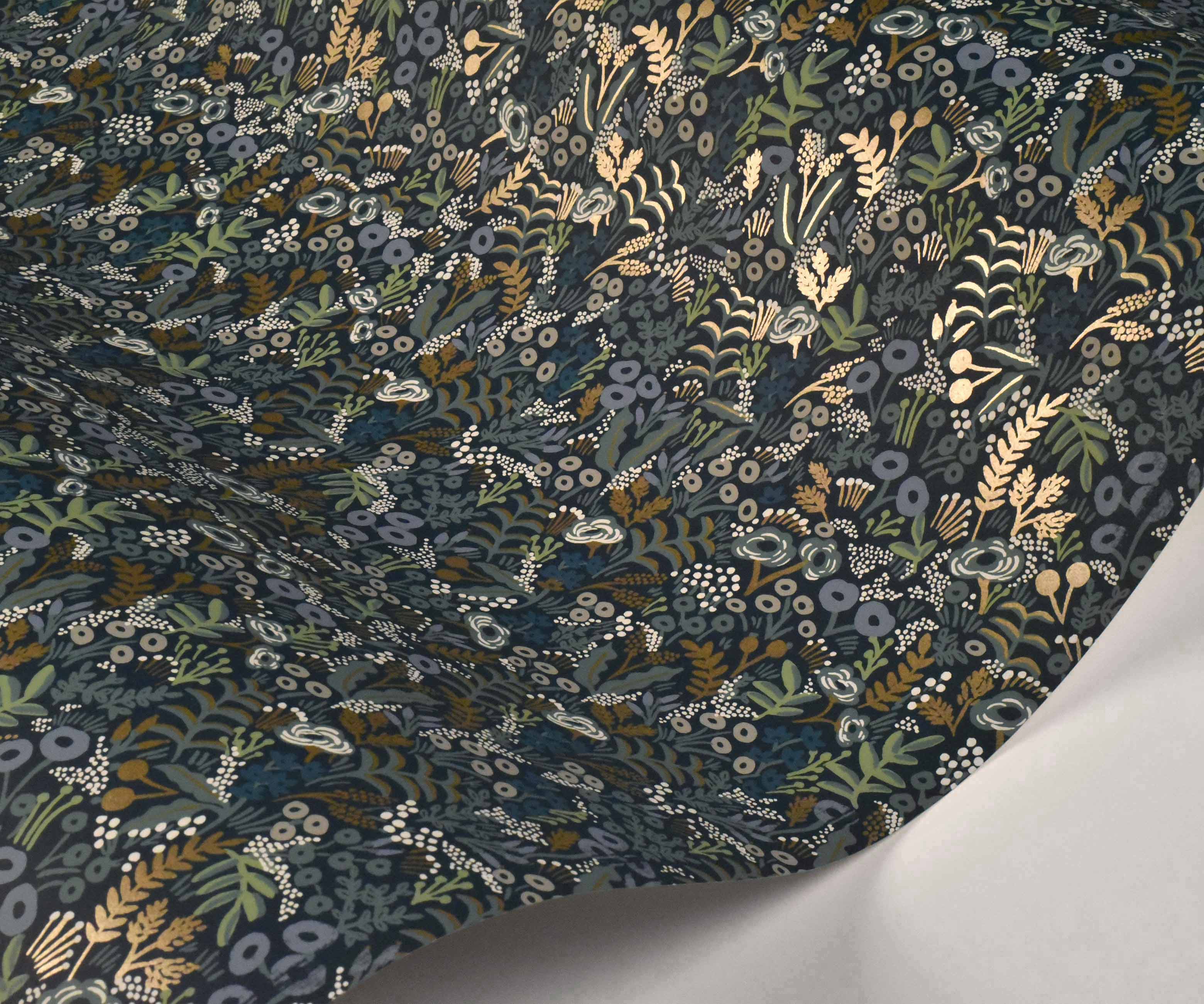 Tapestry Wallpaper Sample - Indigo - Image 2