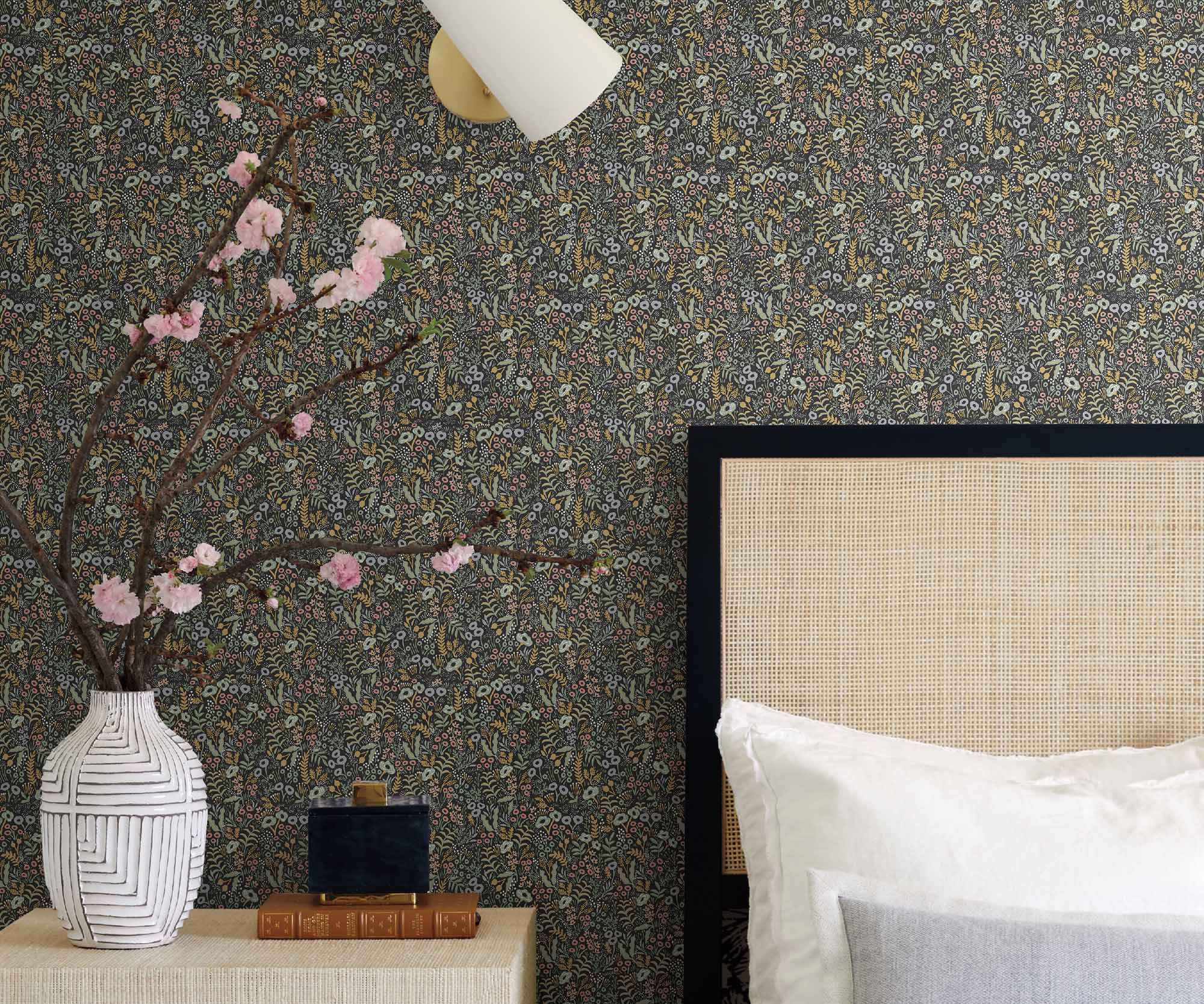 Tapestry Wallpaper Sample - Rose Multi - Image 3