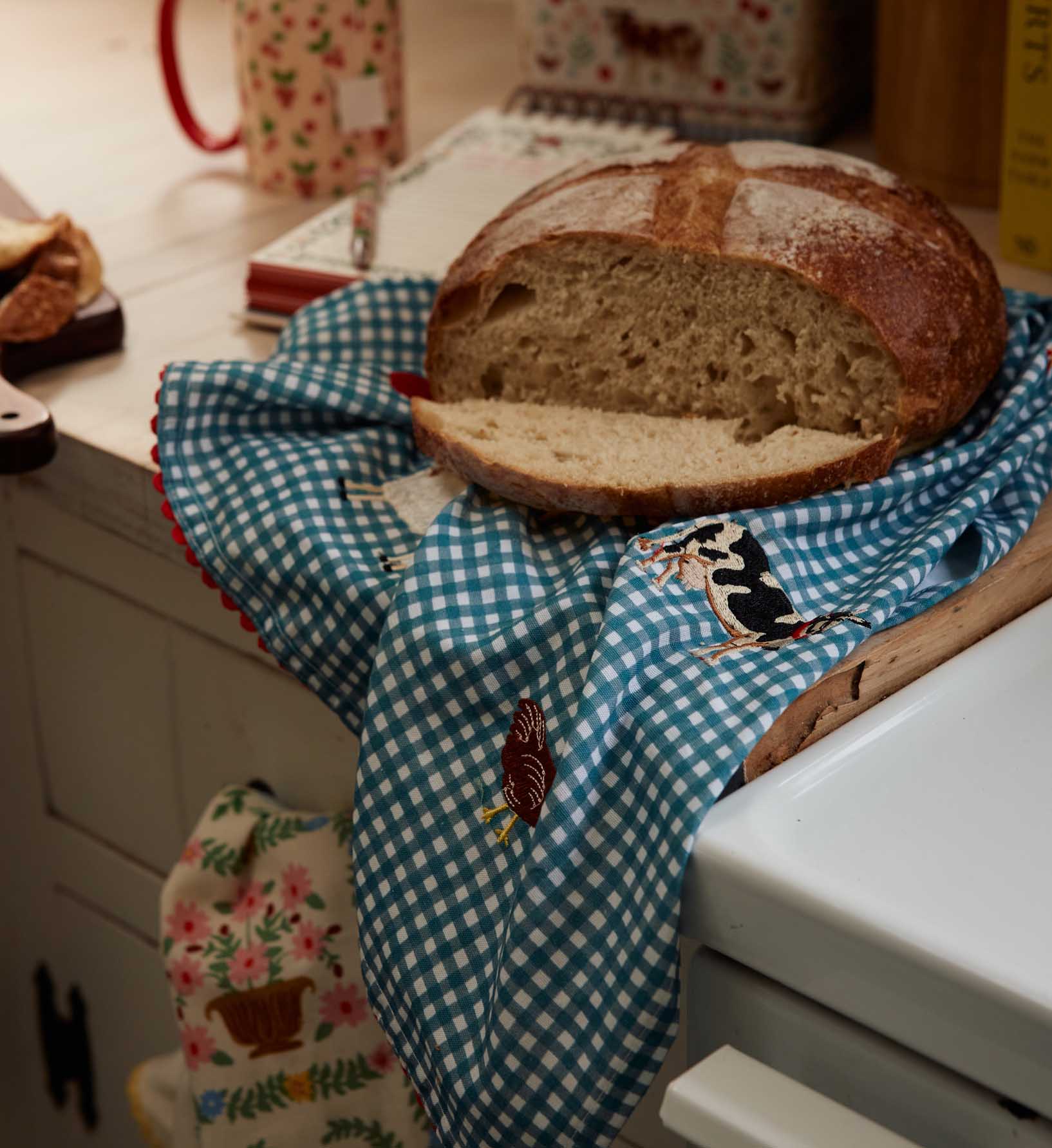 Tea Towel - Country Farm Gingham - Image 2