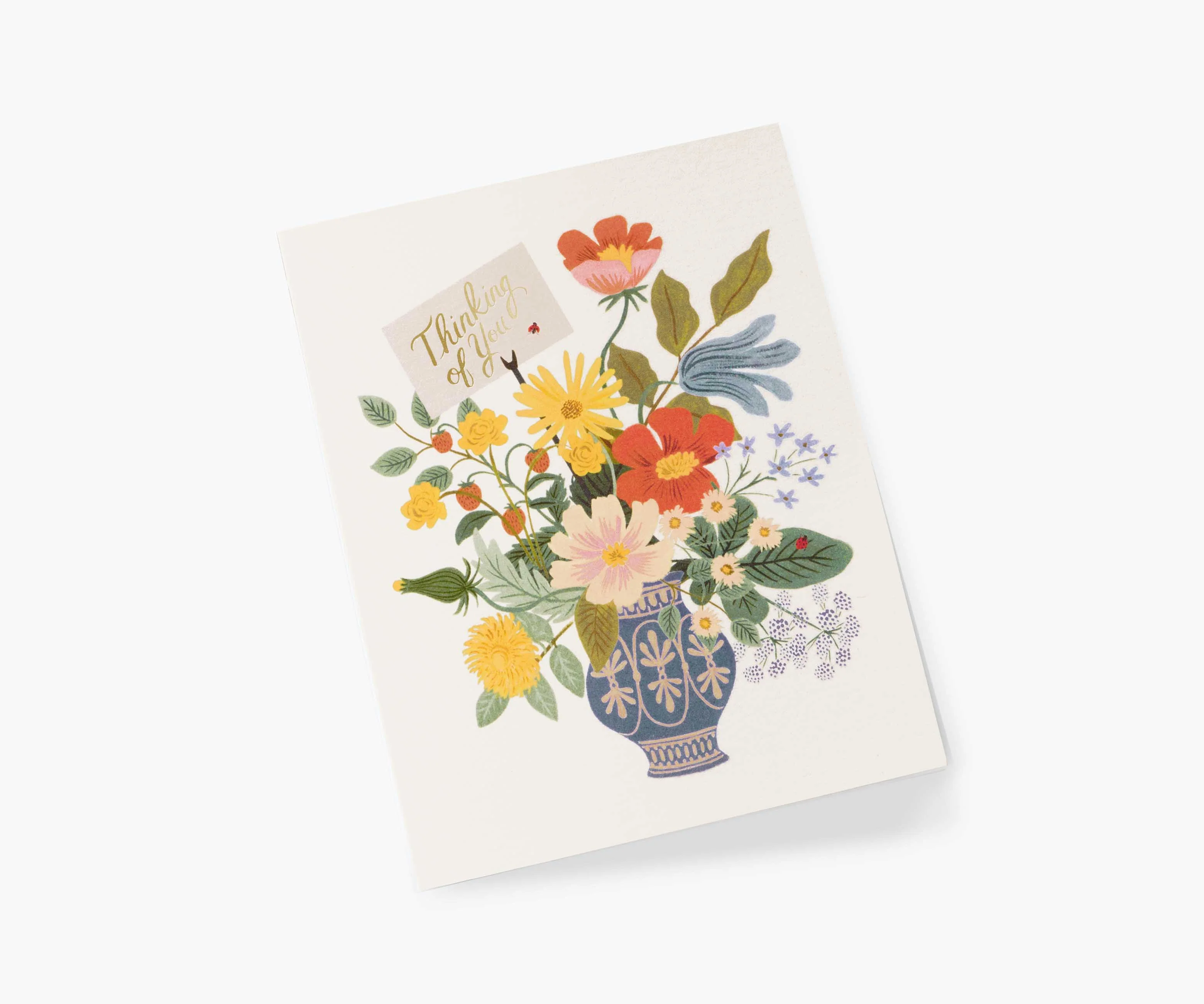 Thinking of You Bouquet Sympathy Card - Single Card - Image 2