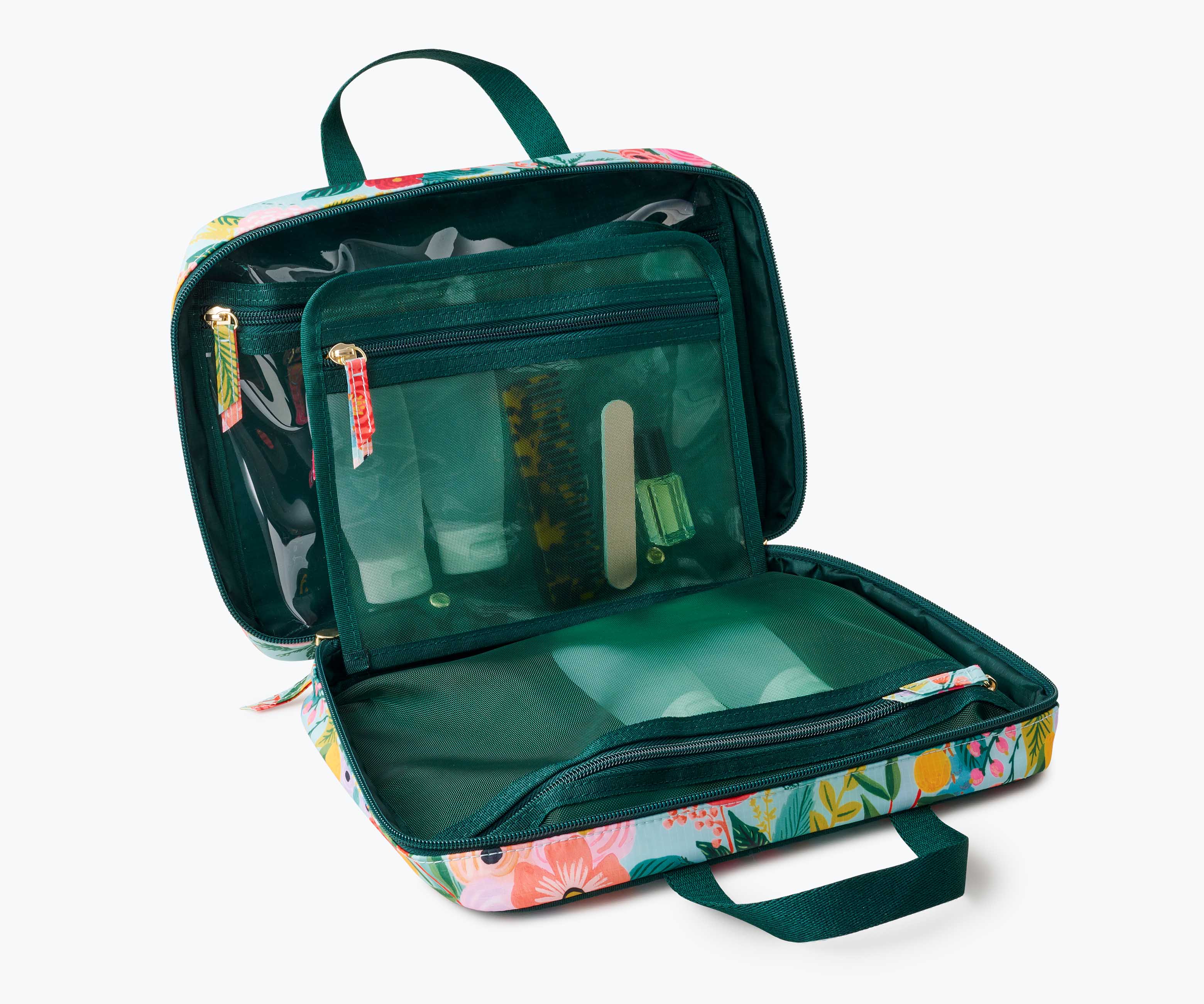 Travel Cosmetic Case - Garden Party - Image 3