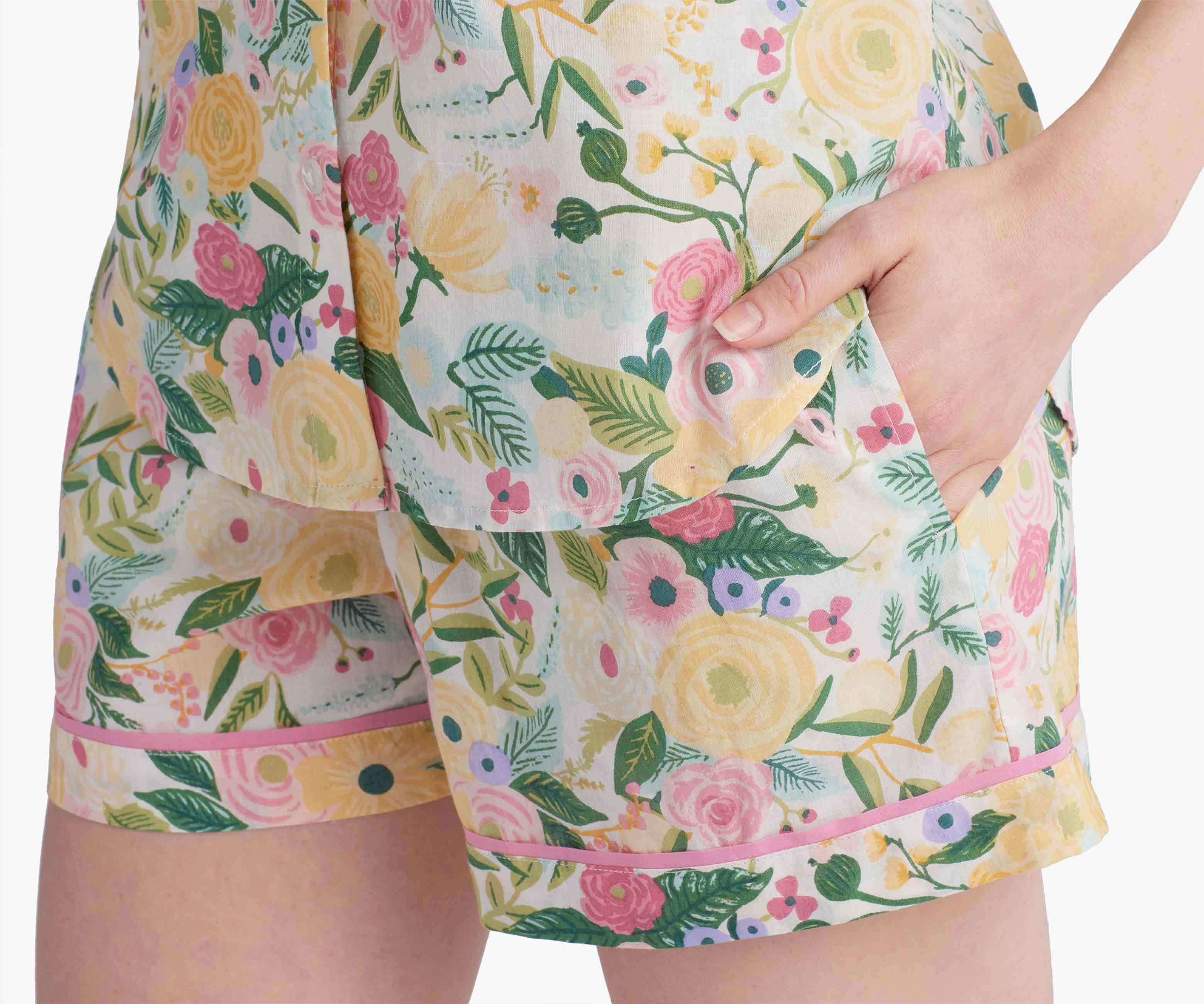 Voile Button Front Short Set - Garden Party - Image 4