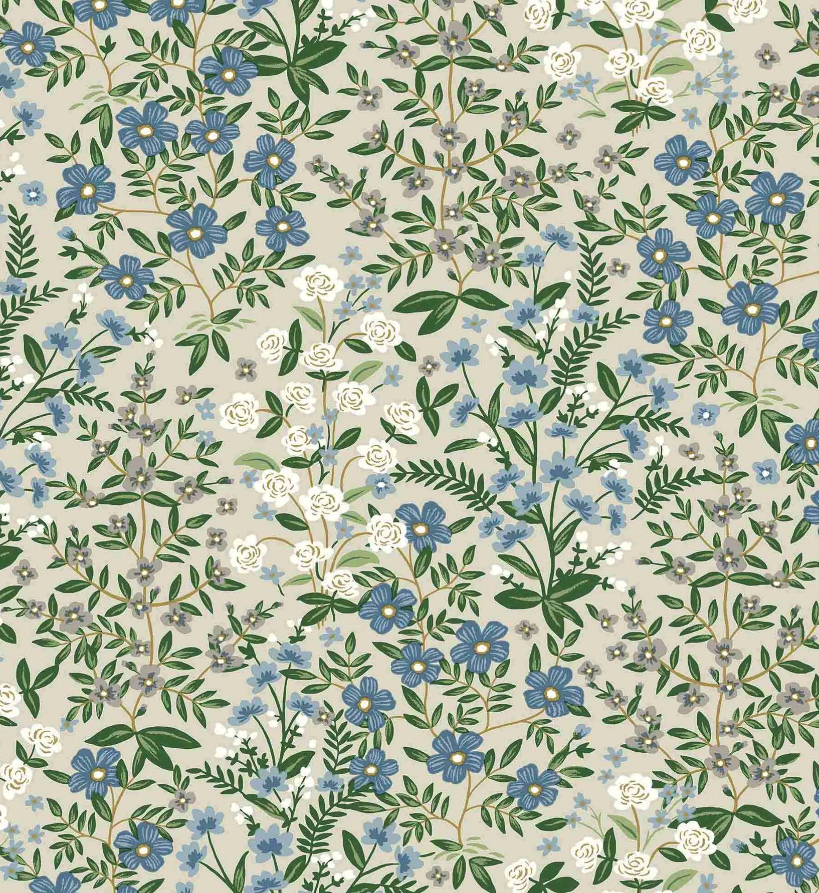 Wildwood Garden Wallpaper - Linen - Image 3
