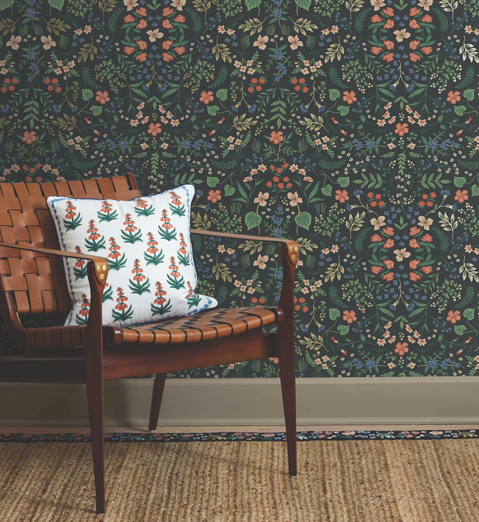 Wildwood Peel & Stick Wallpaper - Black - Image 2