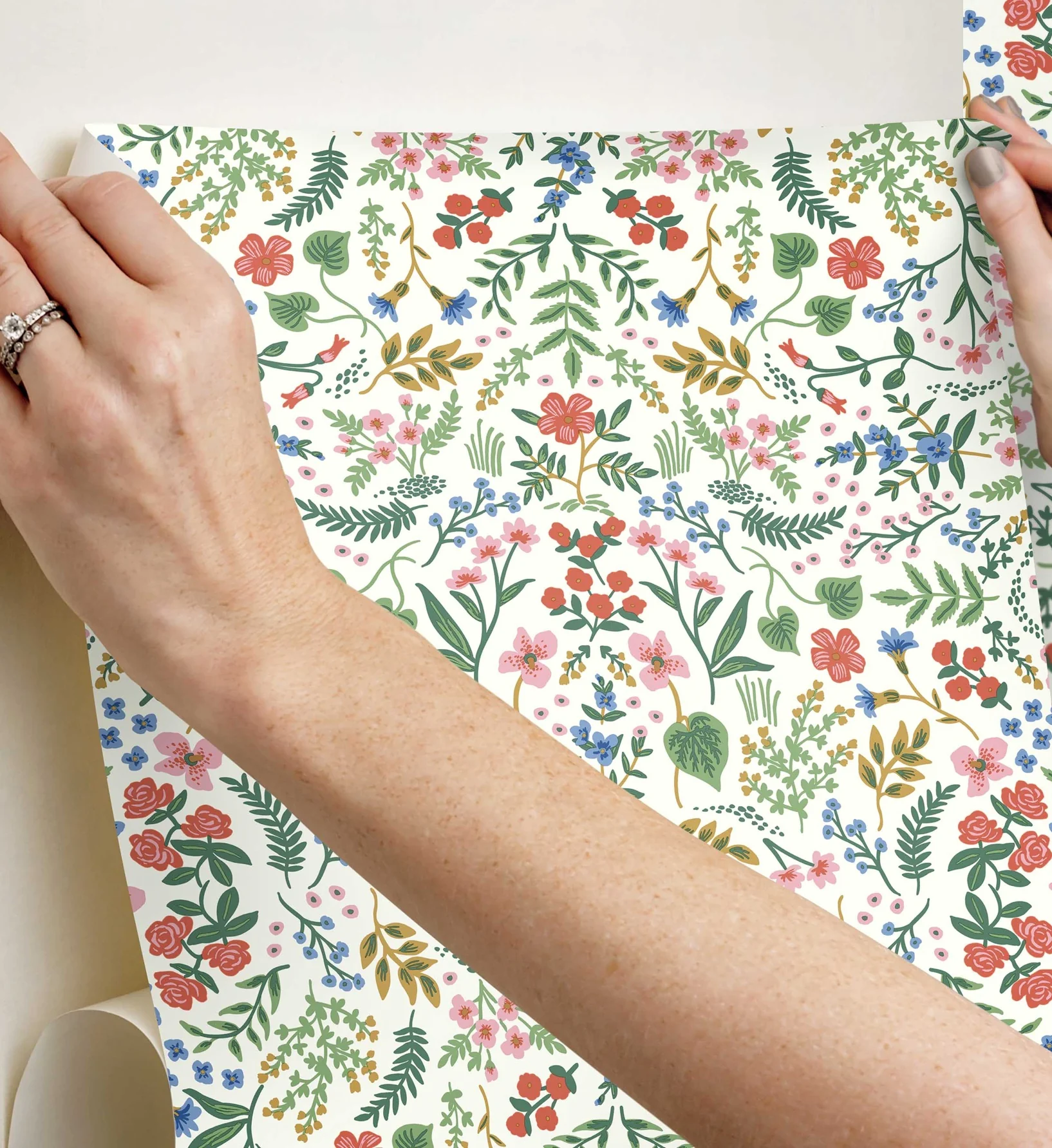 Wildwood Peel & Stick Wallpaper - Rose Multi - Image 3