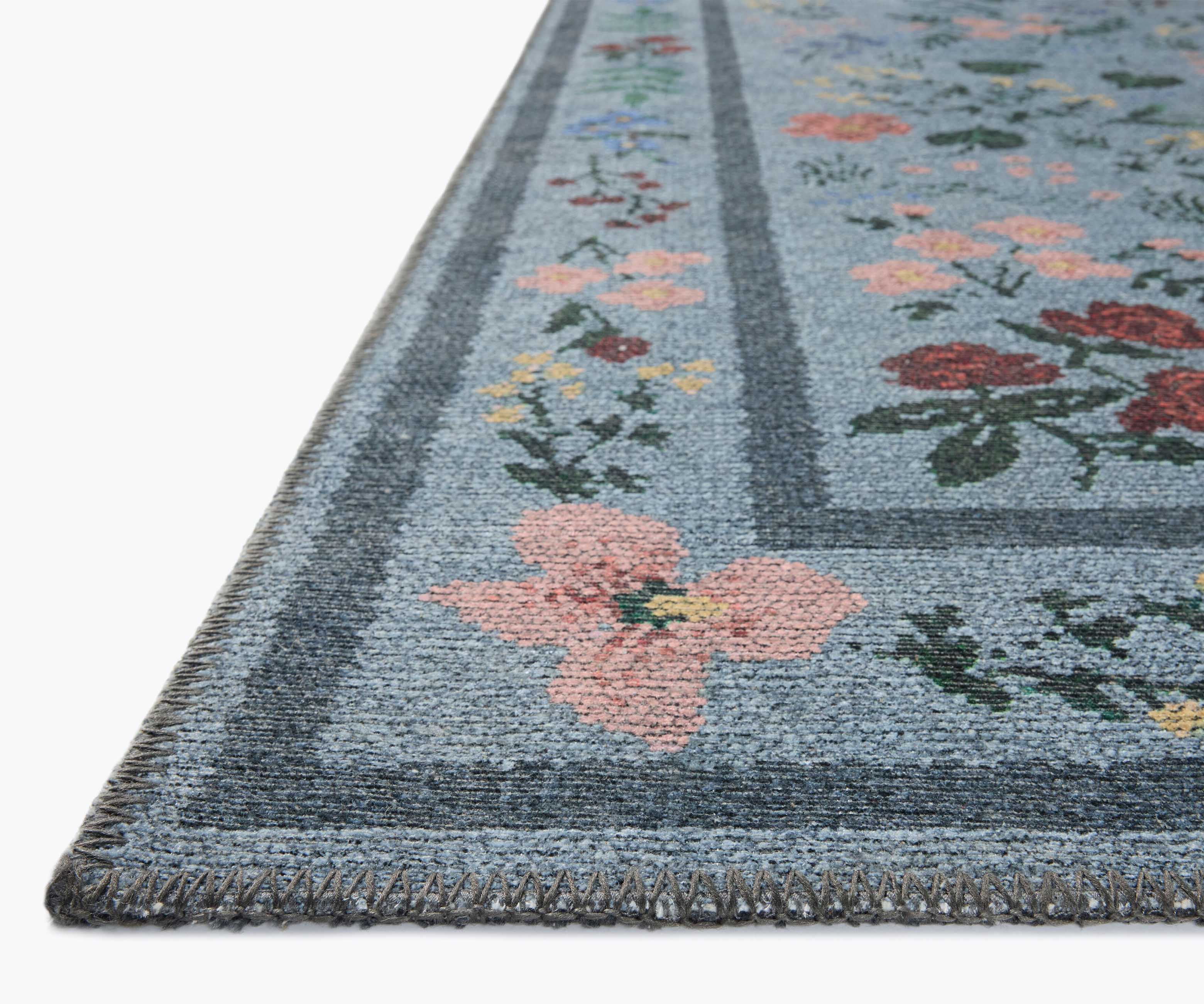 Wildwood Printed Rug - Wildwood Blue - Image 4