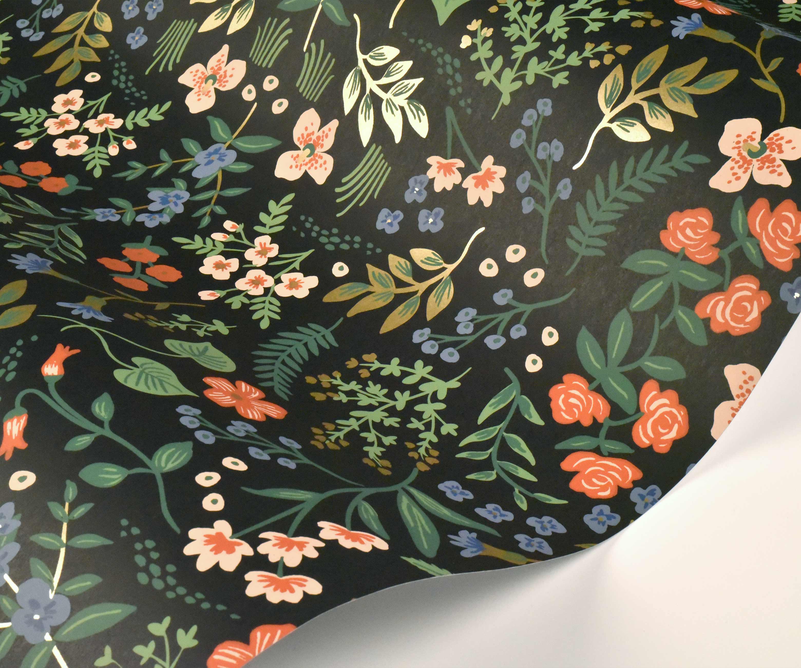 Wildwood Wallpaper Sample - Black Multi - Image 2