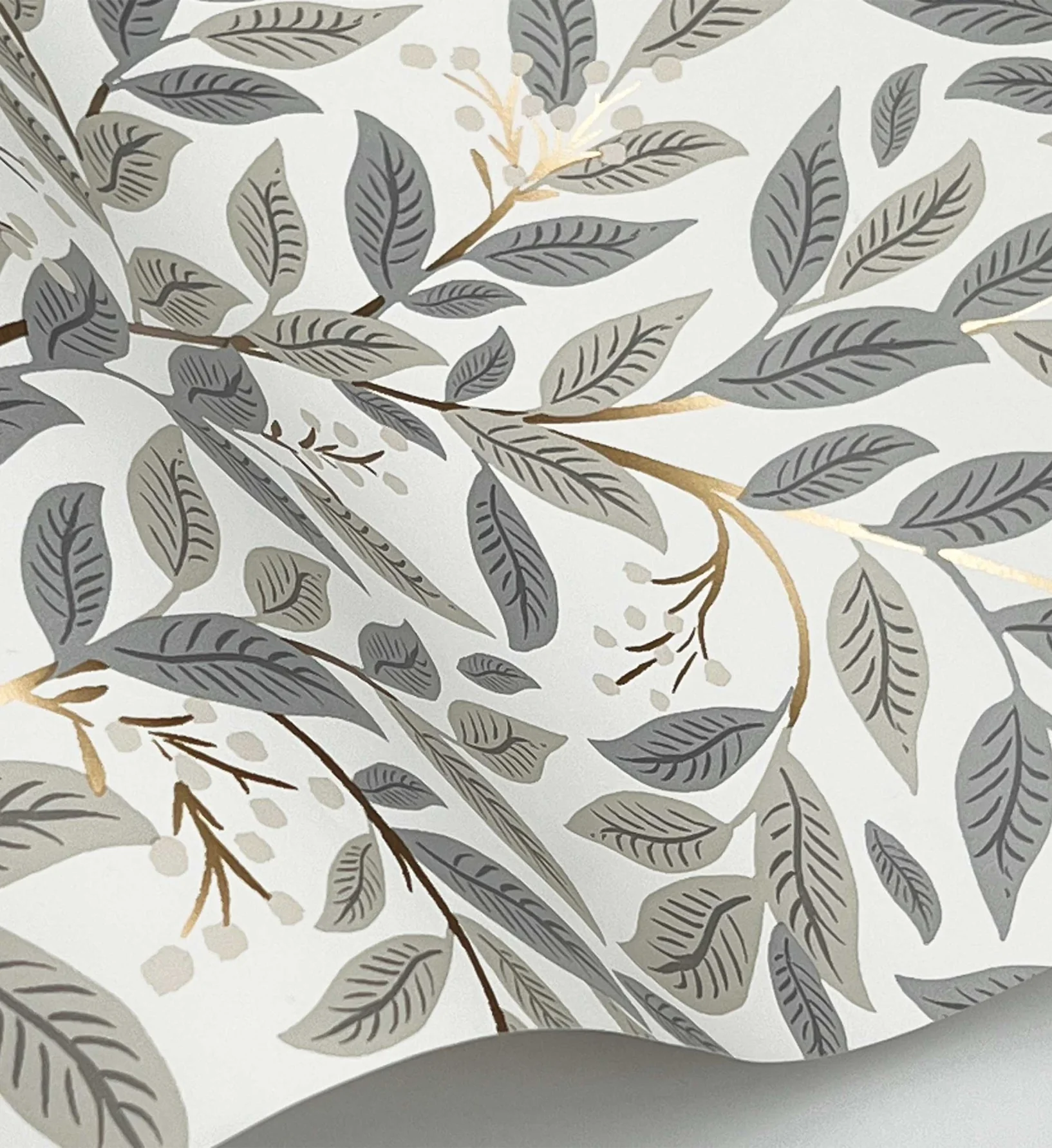 Willowberry Wallpaper - Linen & White - Image 3