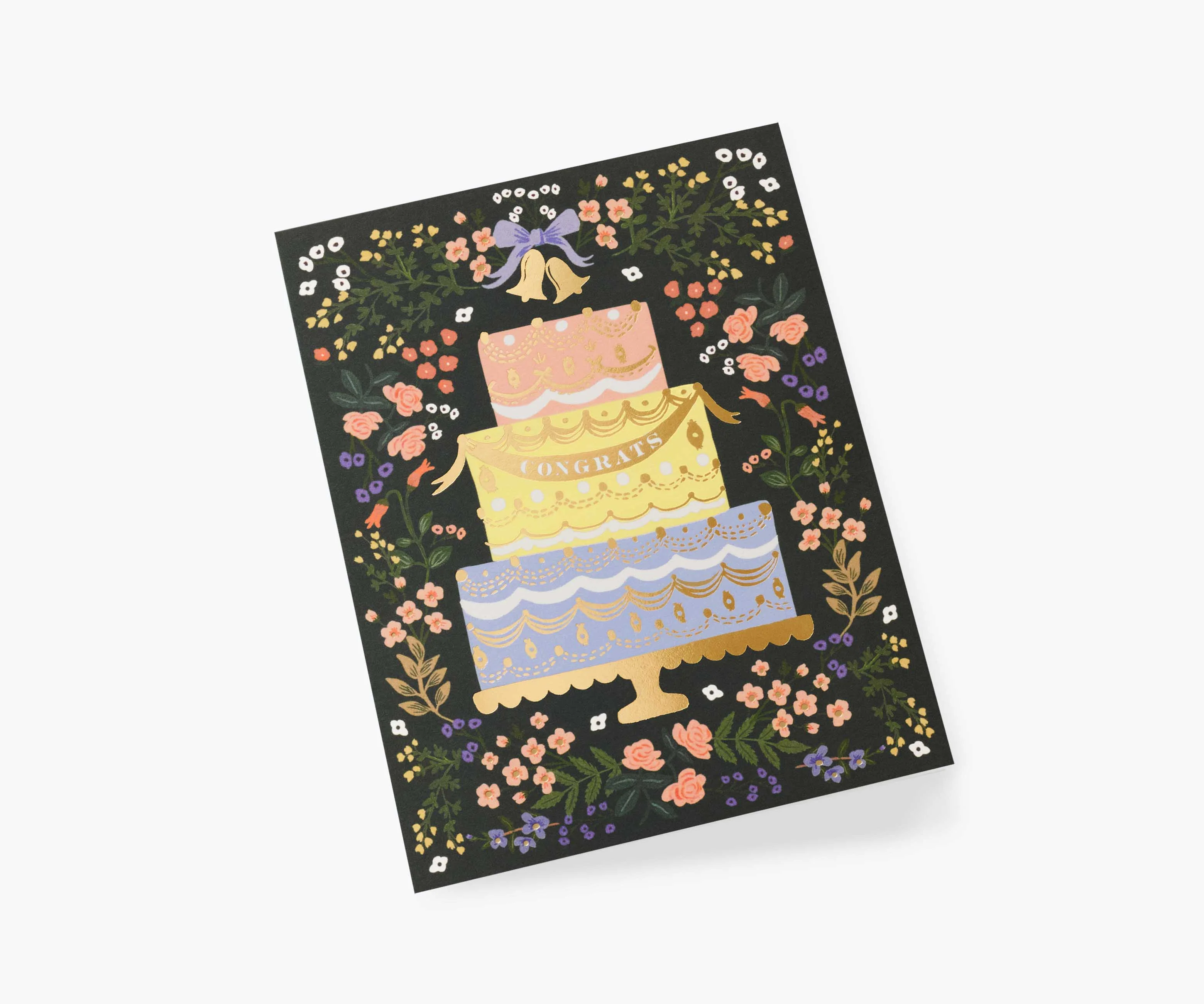 Woodland Wedding Cake Wedding Card - Single Card - Image 2